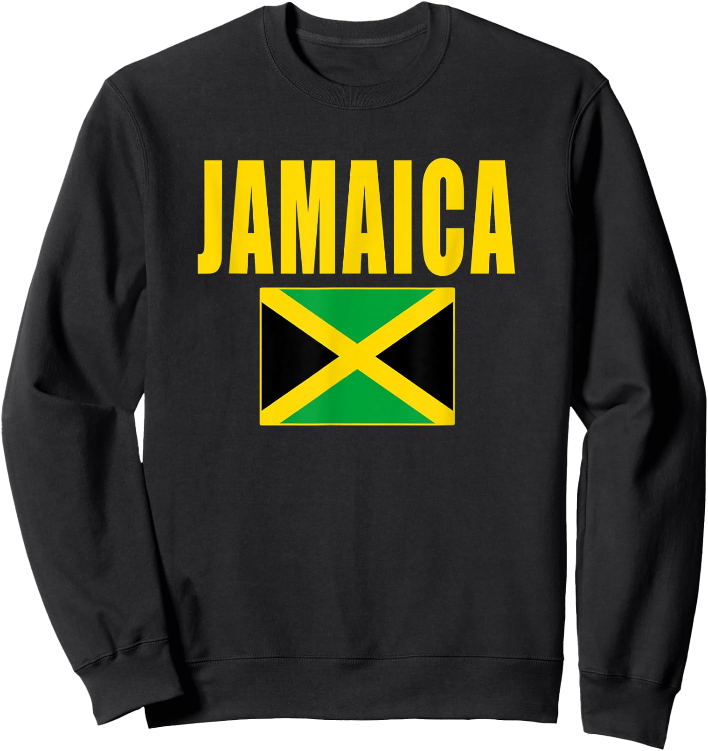 Jamaica Flag Jamaican Gift Sweatshirt - Sweatshirt | Black