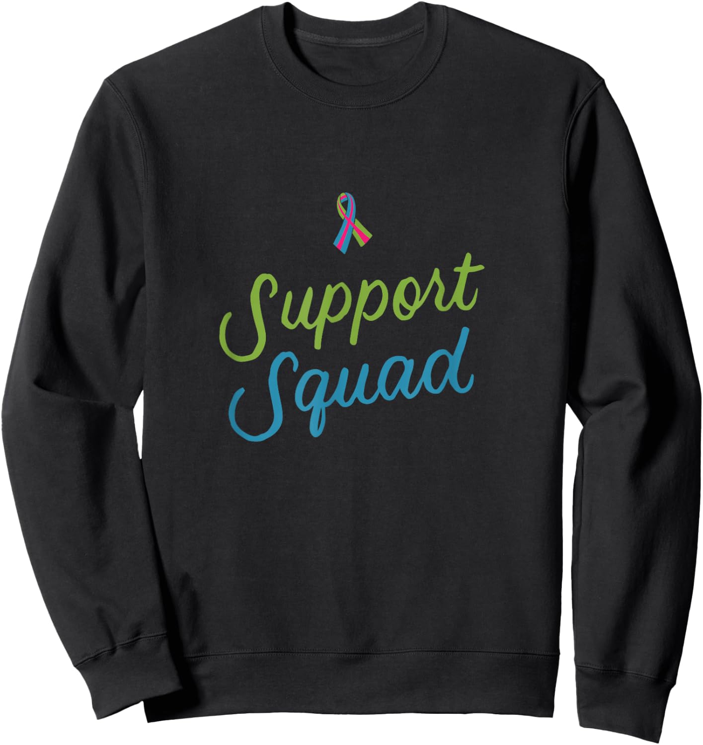 Support Squad Metastatic Breast Cancer Gift Warrior Stage 4 Sweatshirt - Sweatshirt | Black