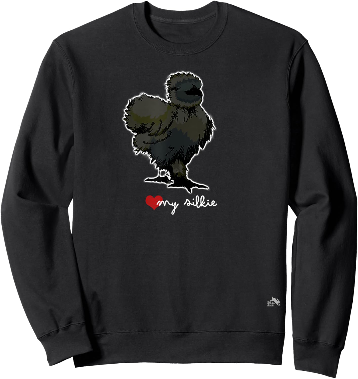I Love My Black Silkie Chicken Sweatshirt - Sweatshirt | Black