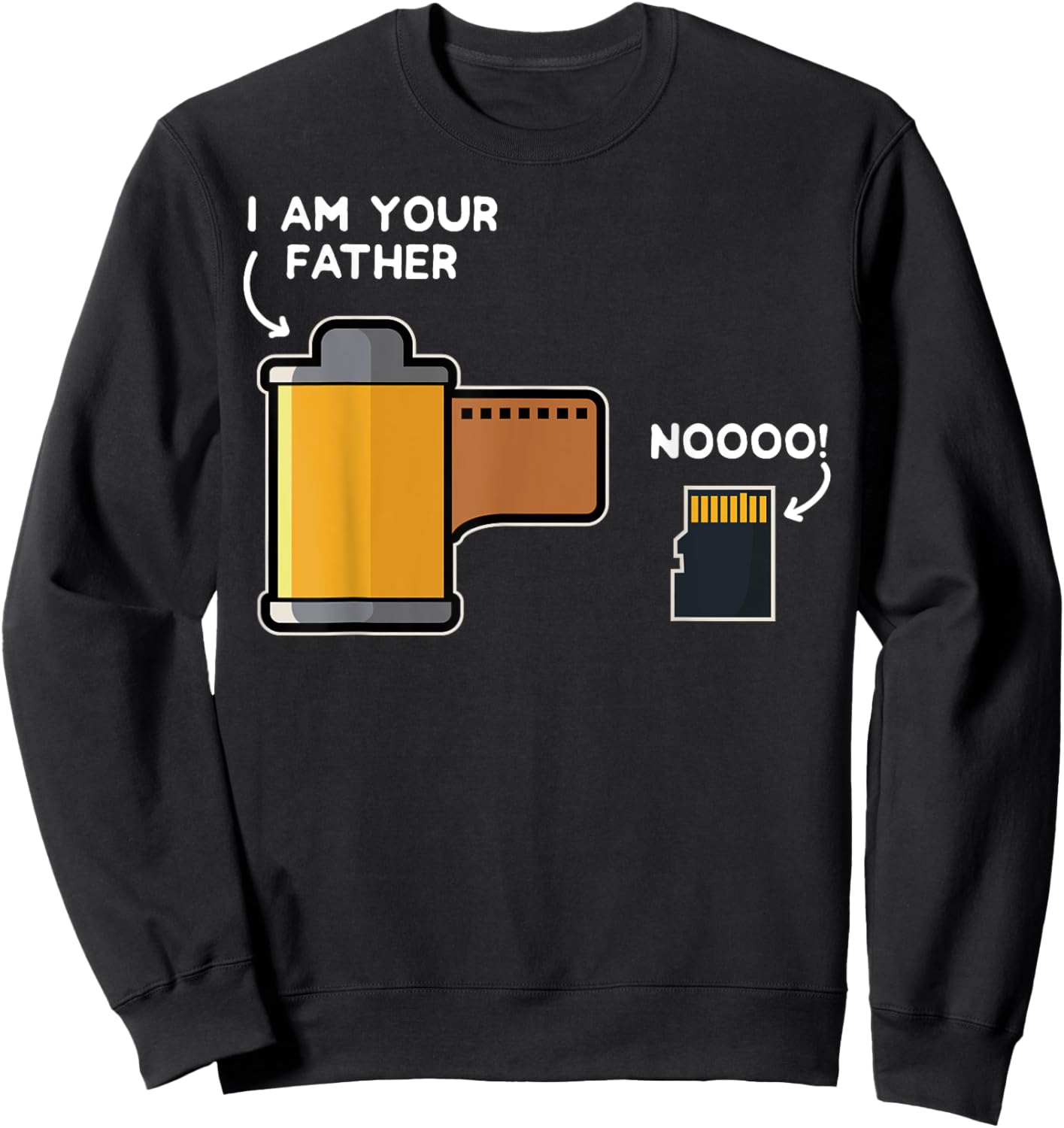 Funny Photography Gift Design Film Father of SD Card Sweatshirt - Sweatshirt | Black