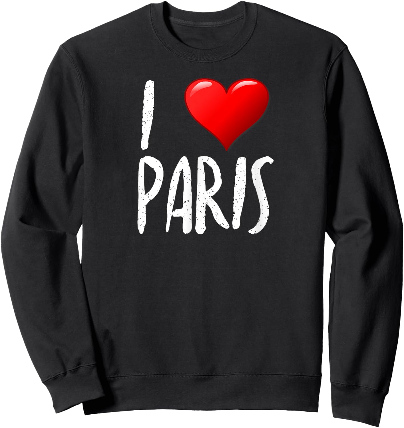I Love Paris - - Traveler - Souvenir Sweatshirt - Sweatshirt | Black