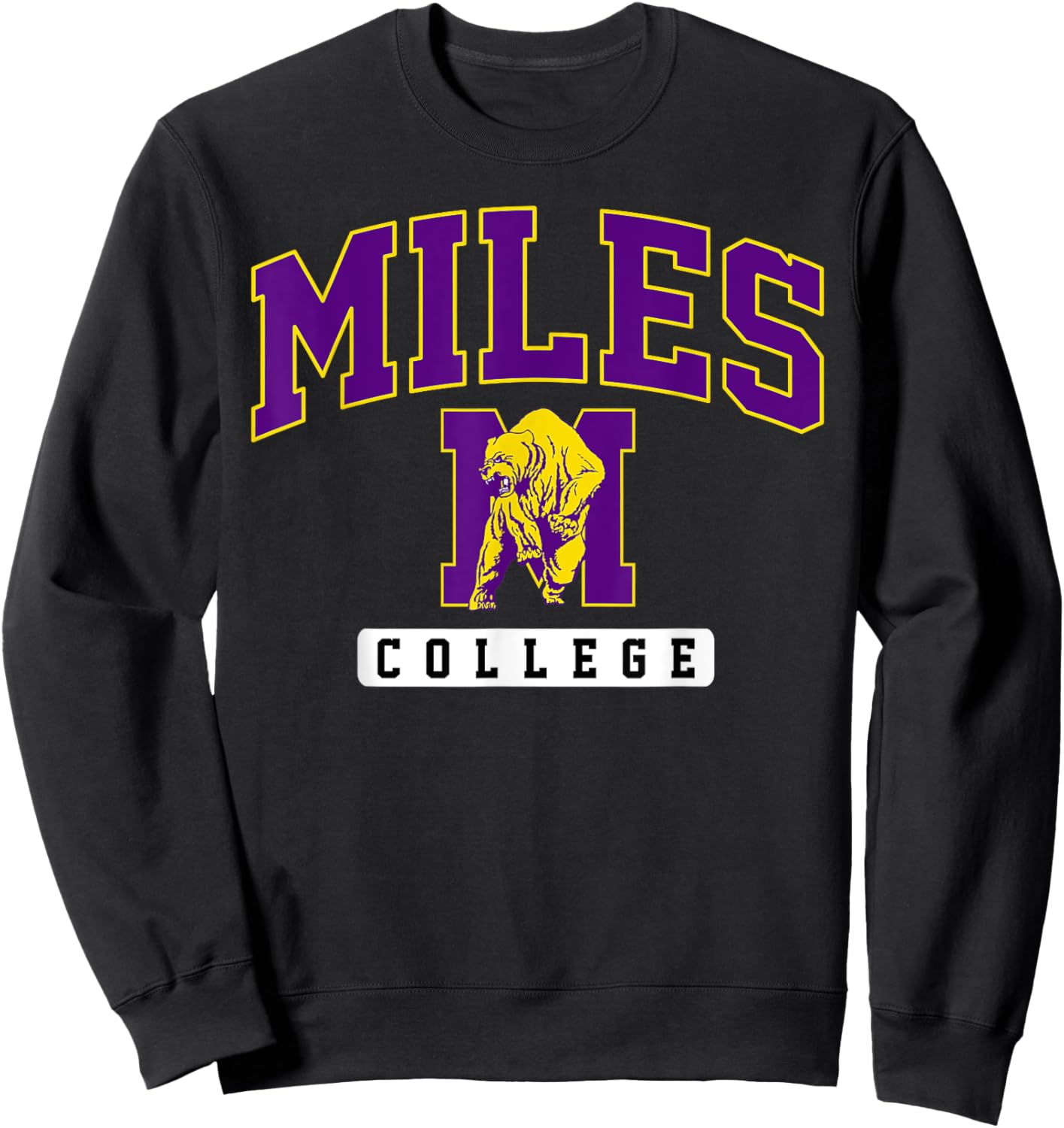 Miles College Arch Vintage Athletics Women Sweatshirt - Sweatshirt | Black