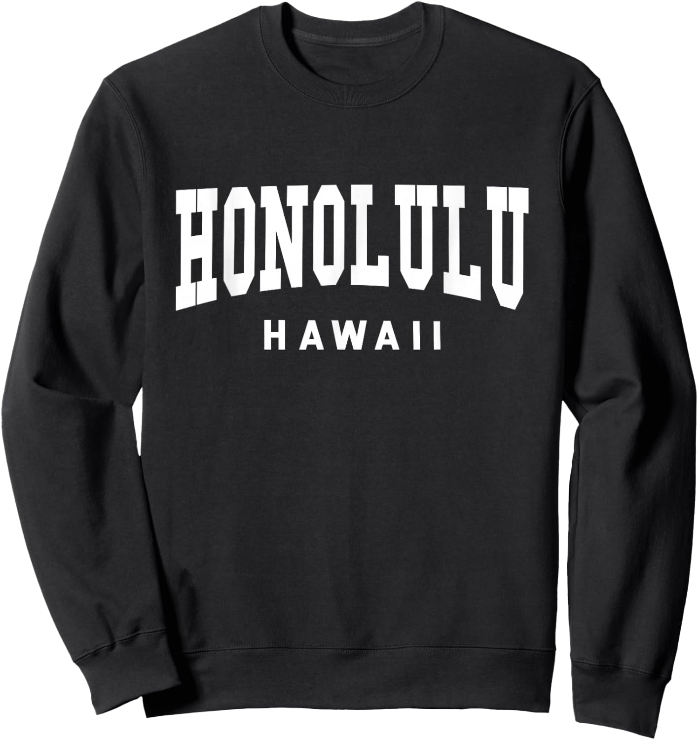 Honolulu - Hawaii - Throwback Design - Classic Sweatshirt - Sweatshirt | Black