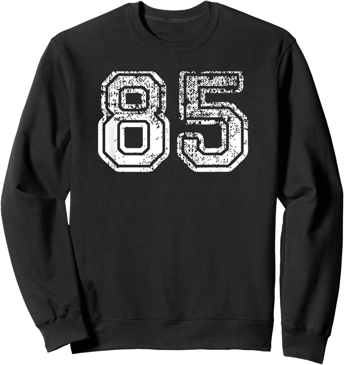 Number 85 Shirt Baseball Football Soccer Birthday Gift Sweatshirt - Sweatshirt | Black