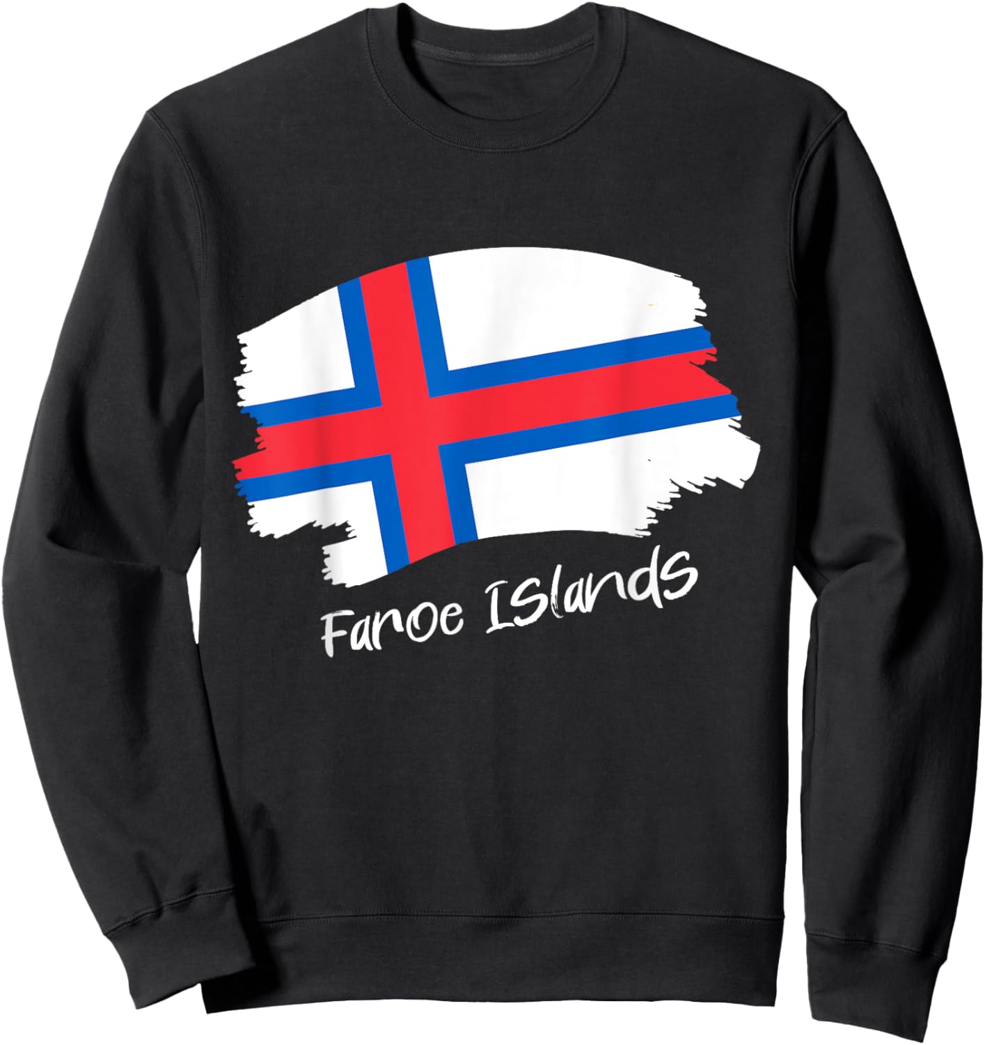 Färöische Flagge Färöer-Inseln Färöer Sweatshirt - Sweatshirt | Black