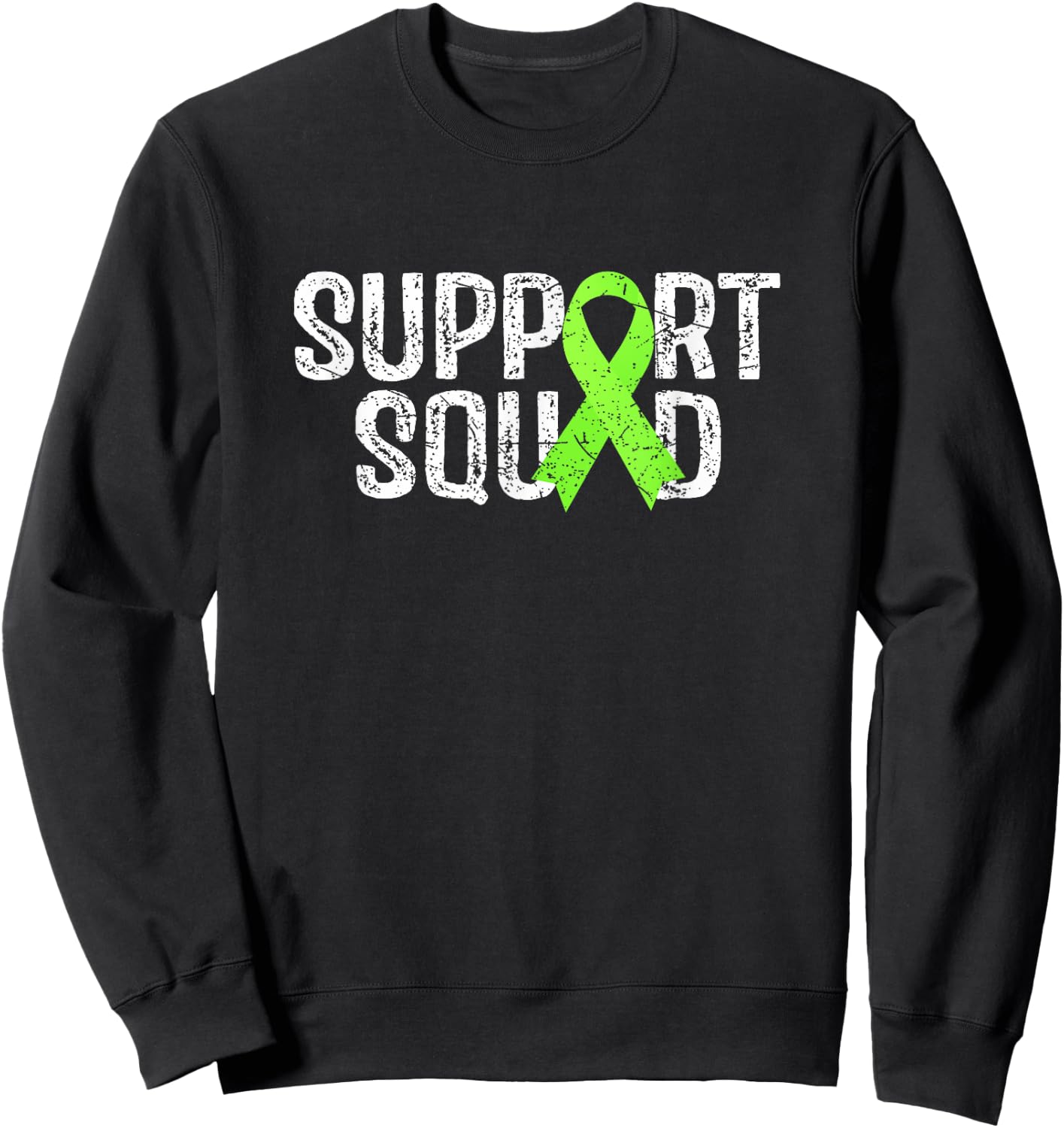 Support Squad Non Hodgkins Lymphoma Awareness Sweatshirt - Sweatshirt | Black