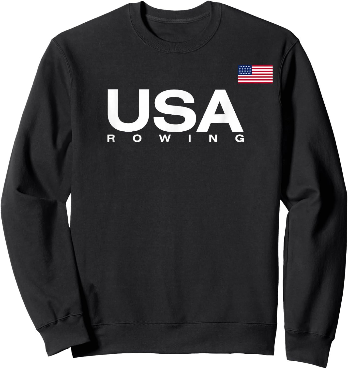 USA Rowing Flag Sweatshirt - Sweatshirt | Black