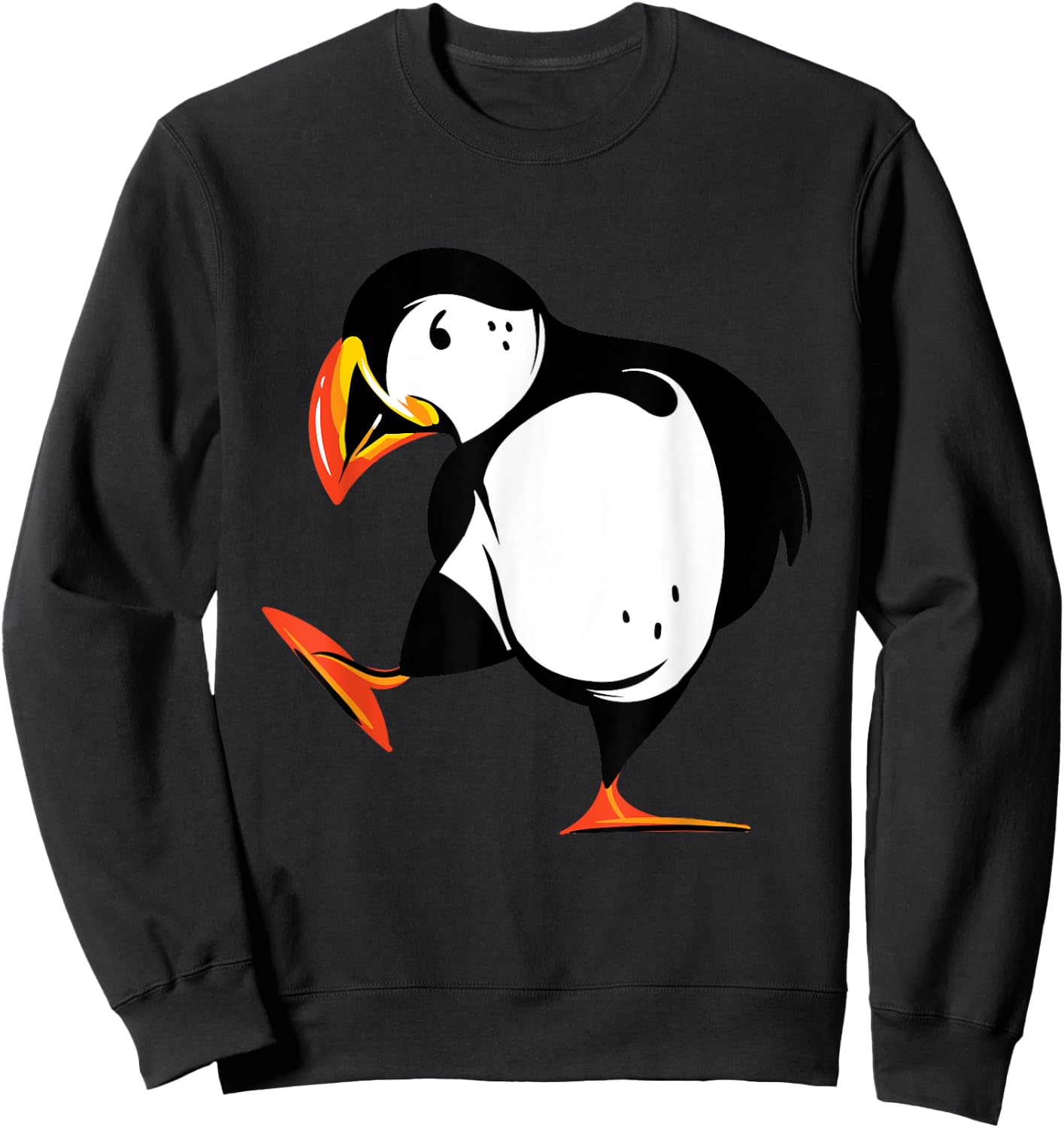 Puffin Baby Seabirds Lovers Bird Lover Iceland Funny Animal Sweatshirt - Sweatshirt | Black