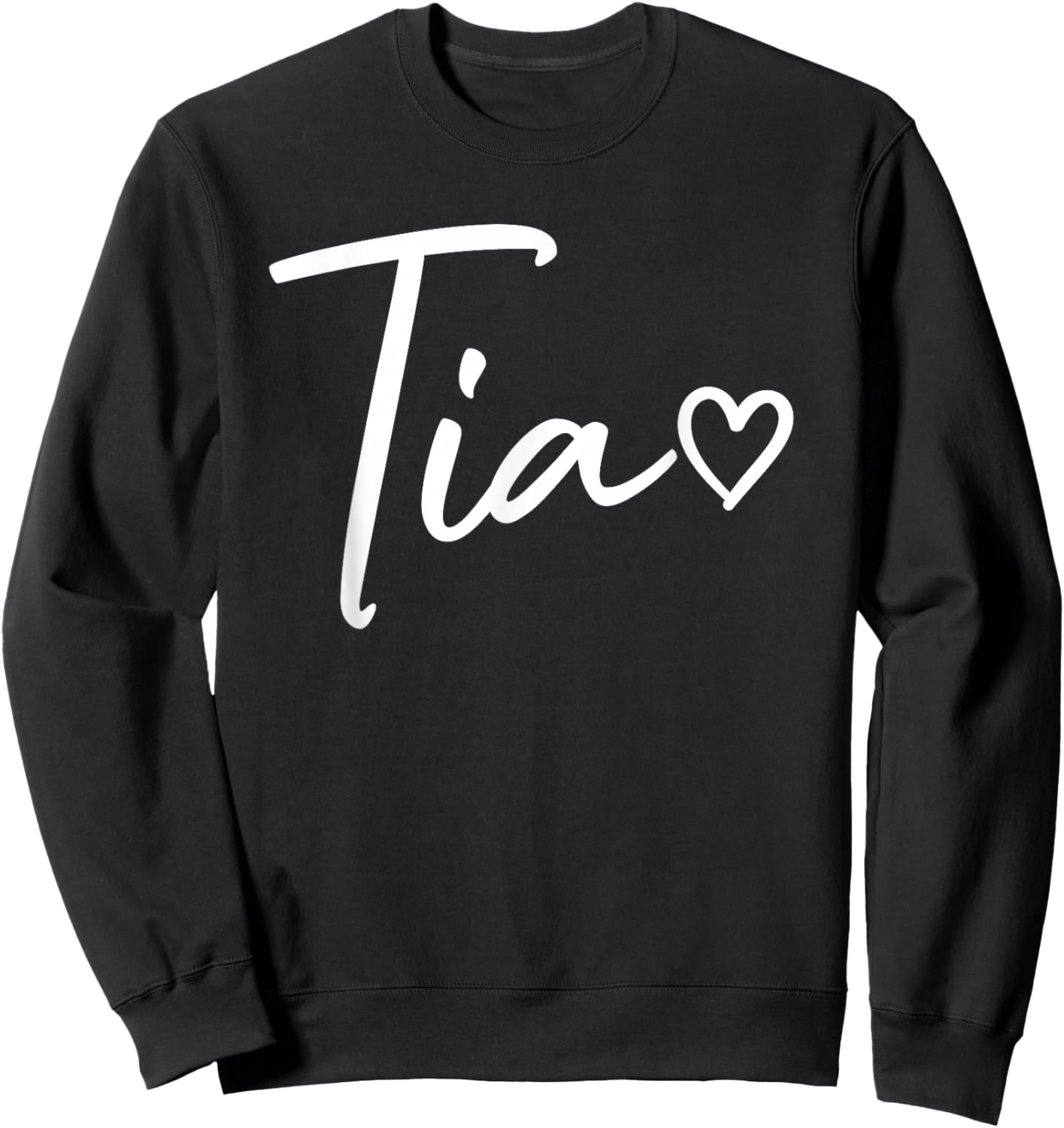 Tia Gifts Heart Mother's Day Tia Sweatshirt - Sweatshirt | Black