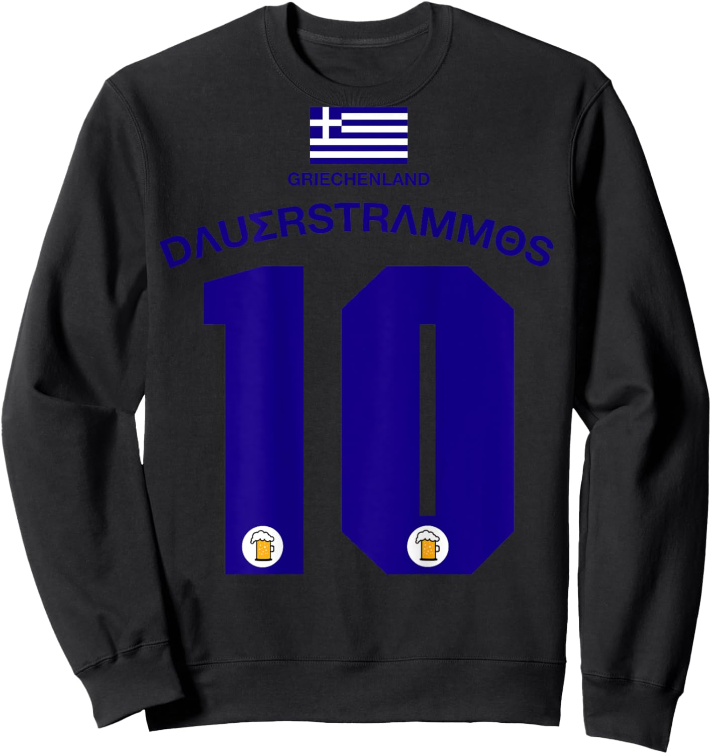 Griechenland Party Trikot Malle Party-Urlaub Sweatshirt - Sweatshirt | Black