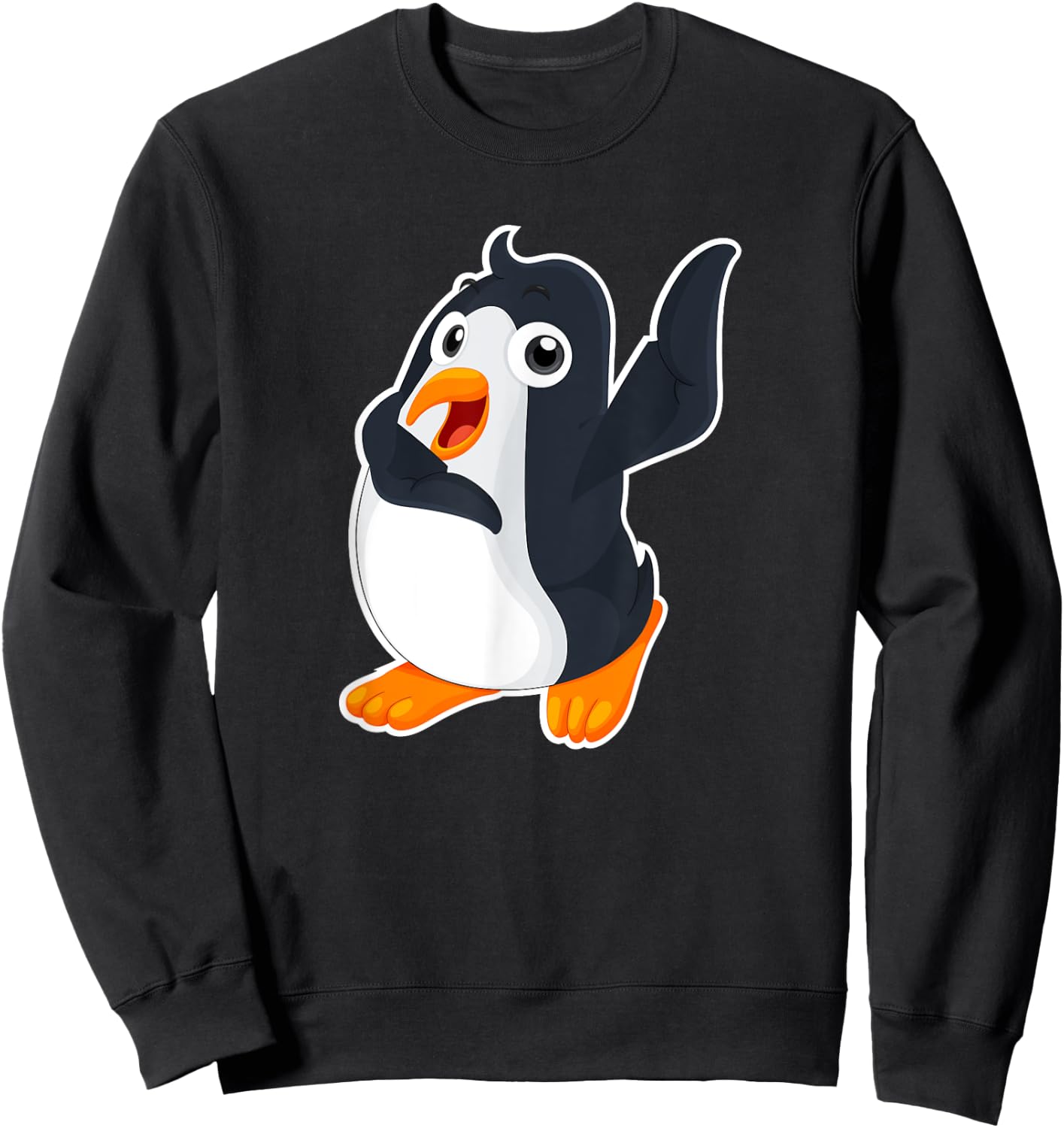 Penguin Dab Dance Bird Funny Sweatshirt - Sweatshirt | Black