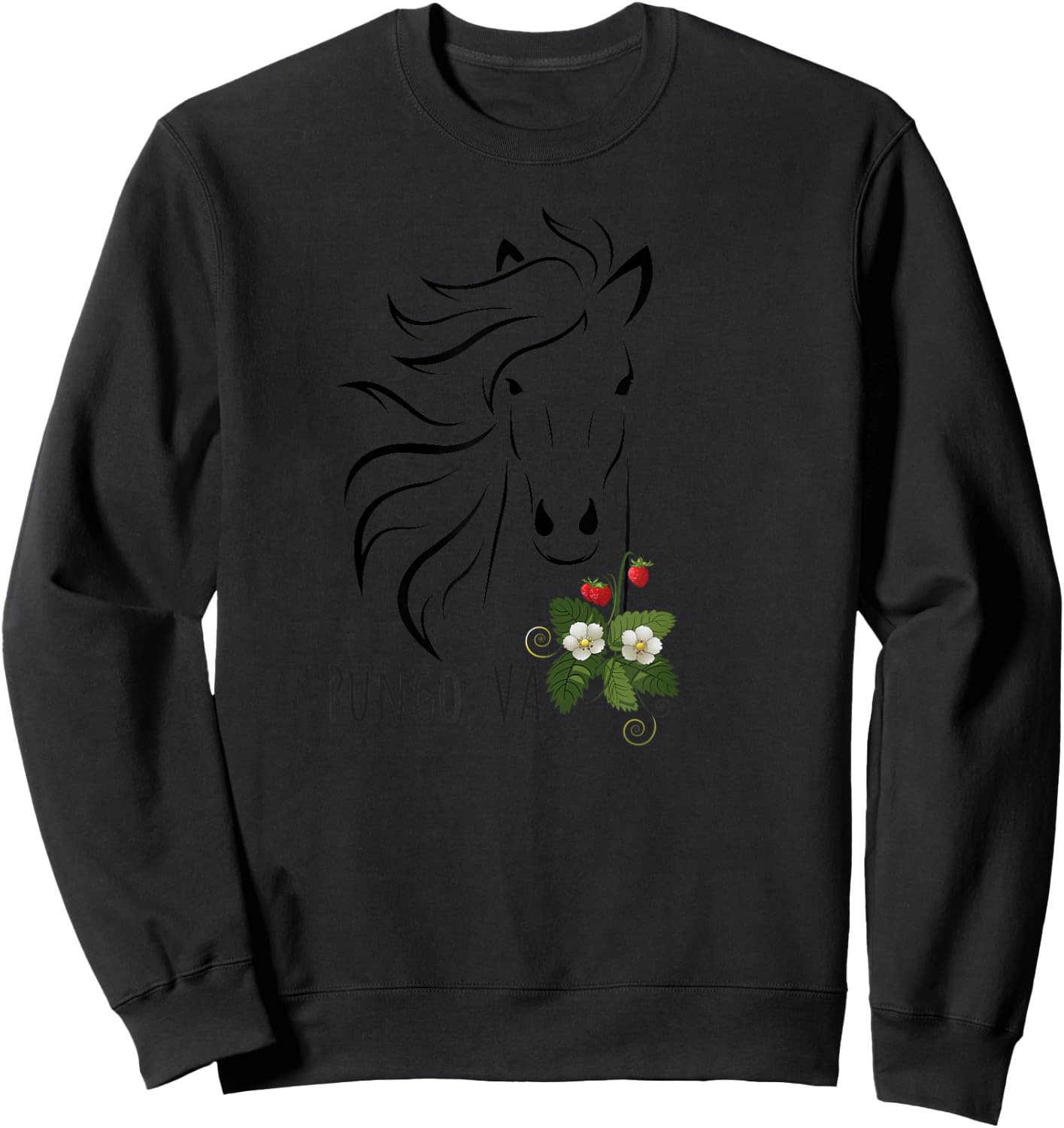 Pungo Virginia Beach VA Strawberry Festival T Shirt Men Women Sweatshirt - Sweatshirt | Black
