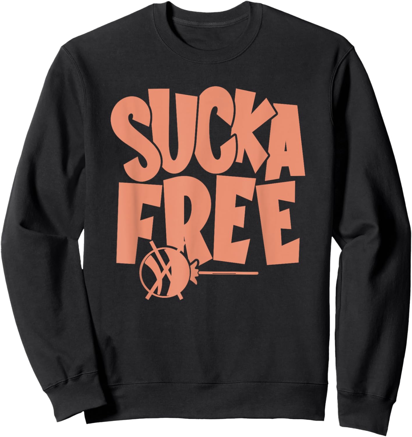 Concrete And Luxury Sucka Free Crimson Bliss Sweatshirt - Sweatshirt | Black