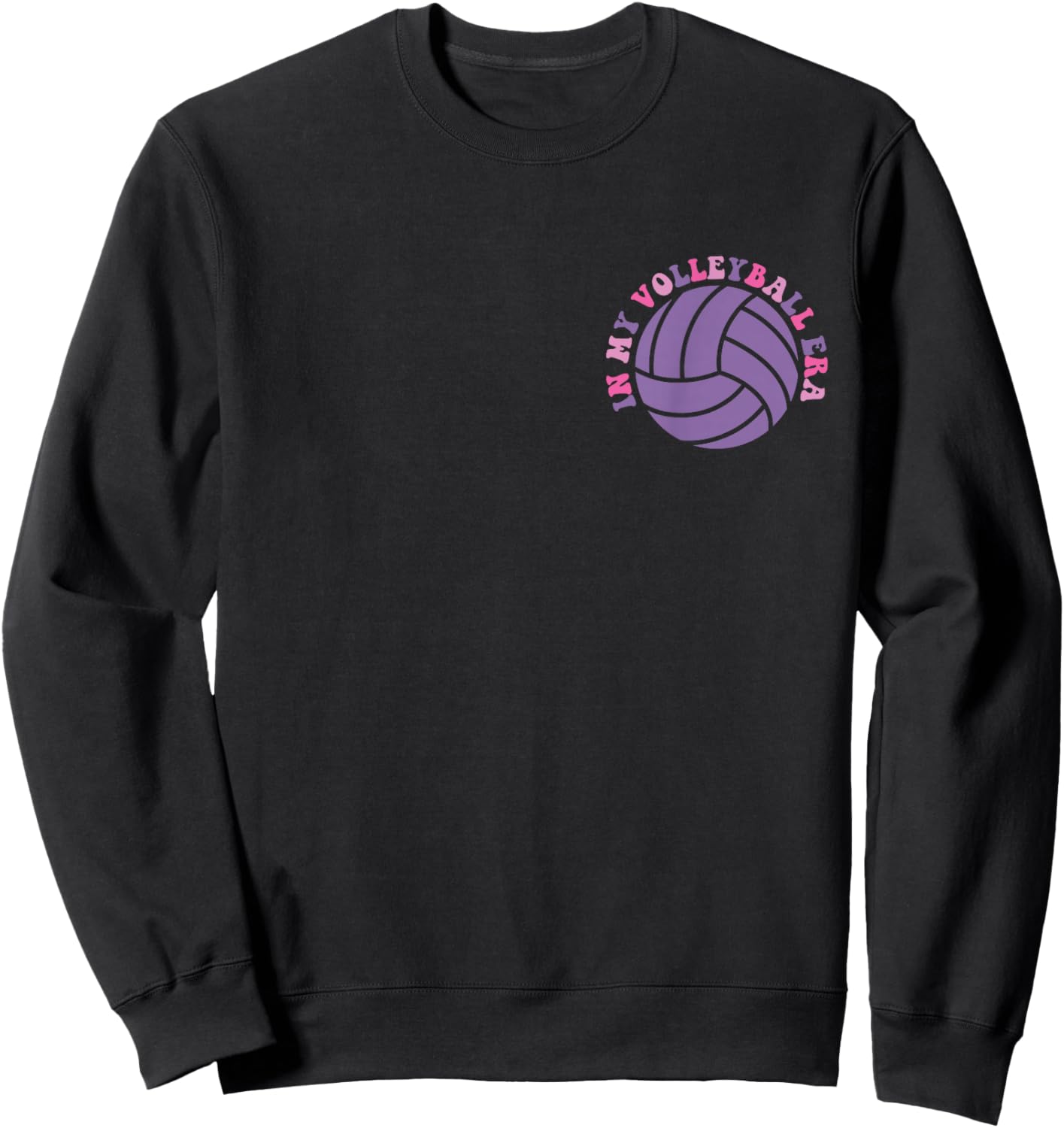 In My Volleyball Era Volleyball Lover 2 Sided Sweatshirt - Sweatshirt | Black