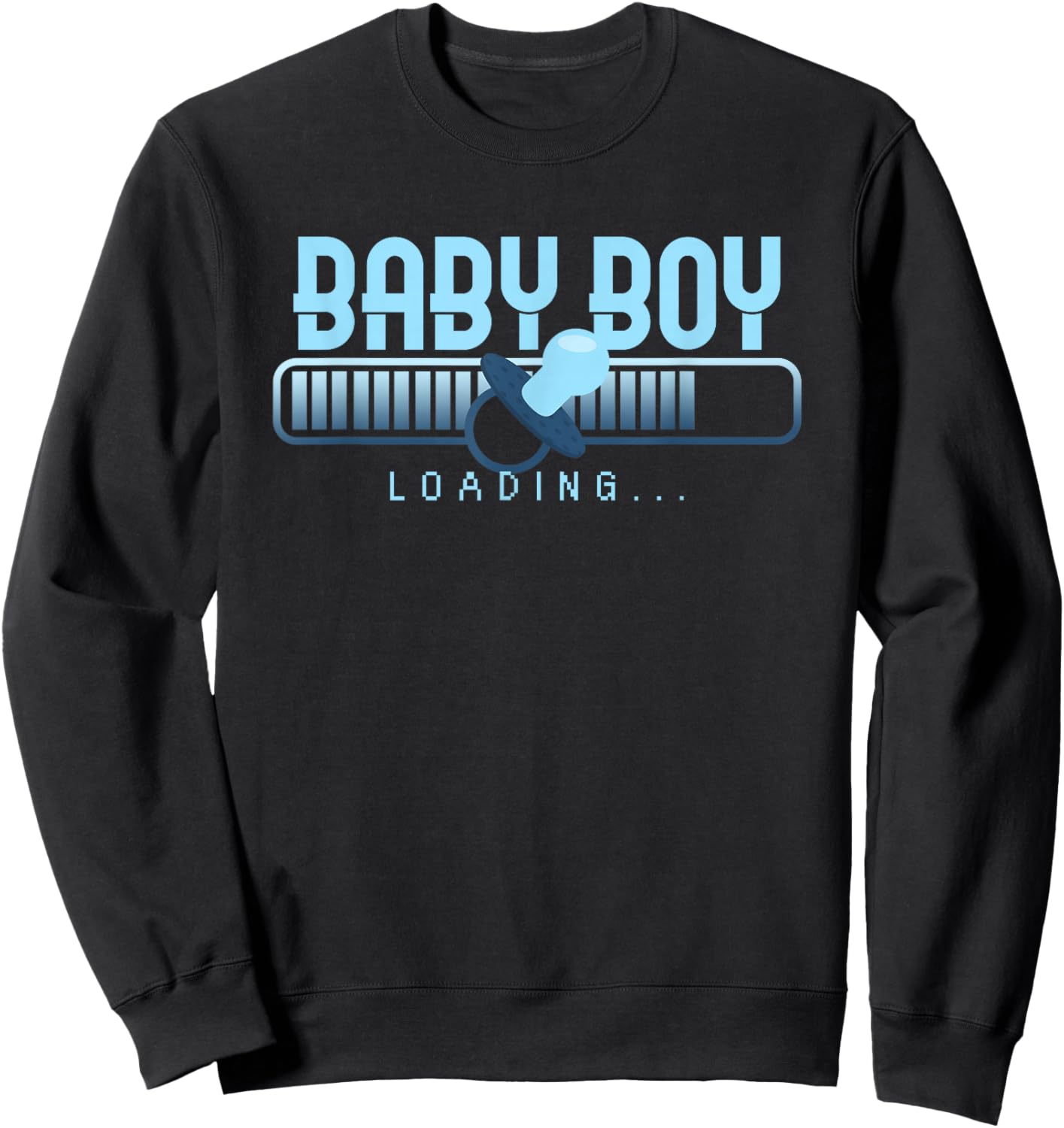 Baby Boy Loading Baby Shower Gender Reveal Pregnancy Sweatshirt - Sweatshirt | Black