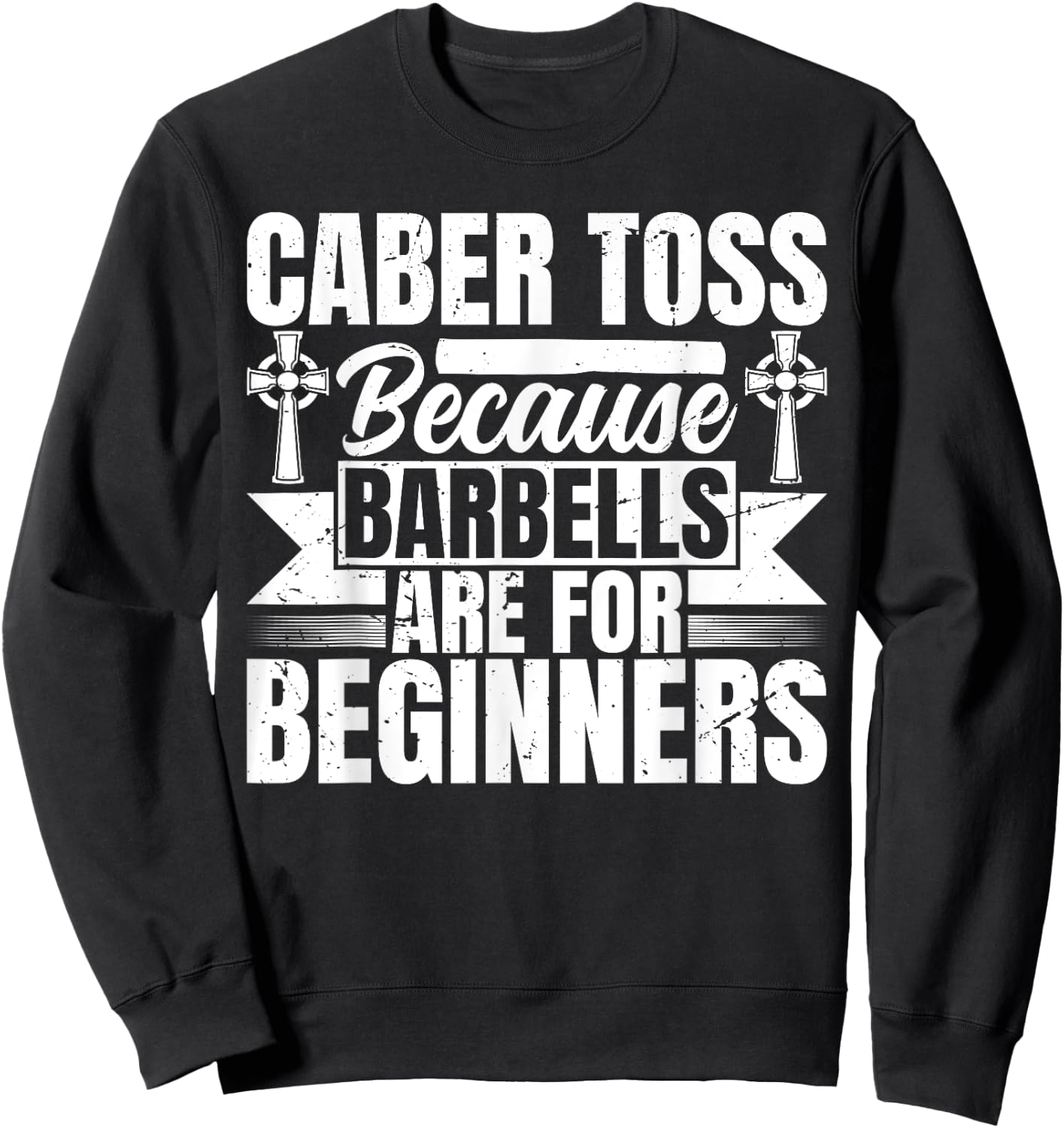 Caber Toss - Highland Games Sweatshirt - Sweatshirt | Black
