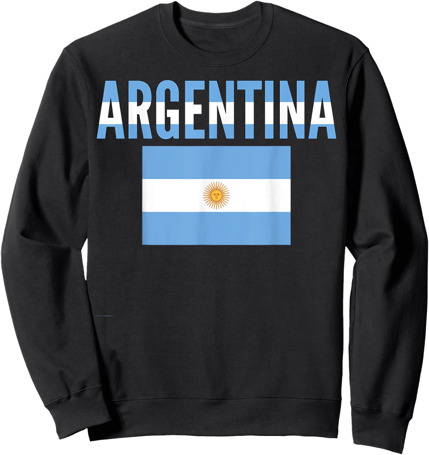 Argentinian - Argentina Country Flag Sweatshirt - Sweatshirt | Black