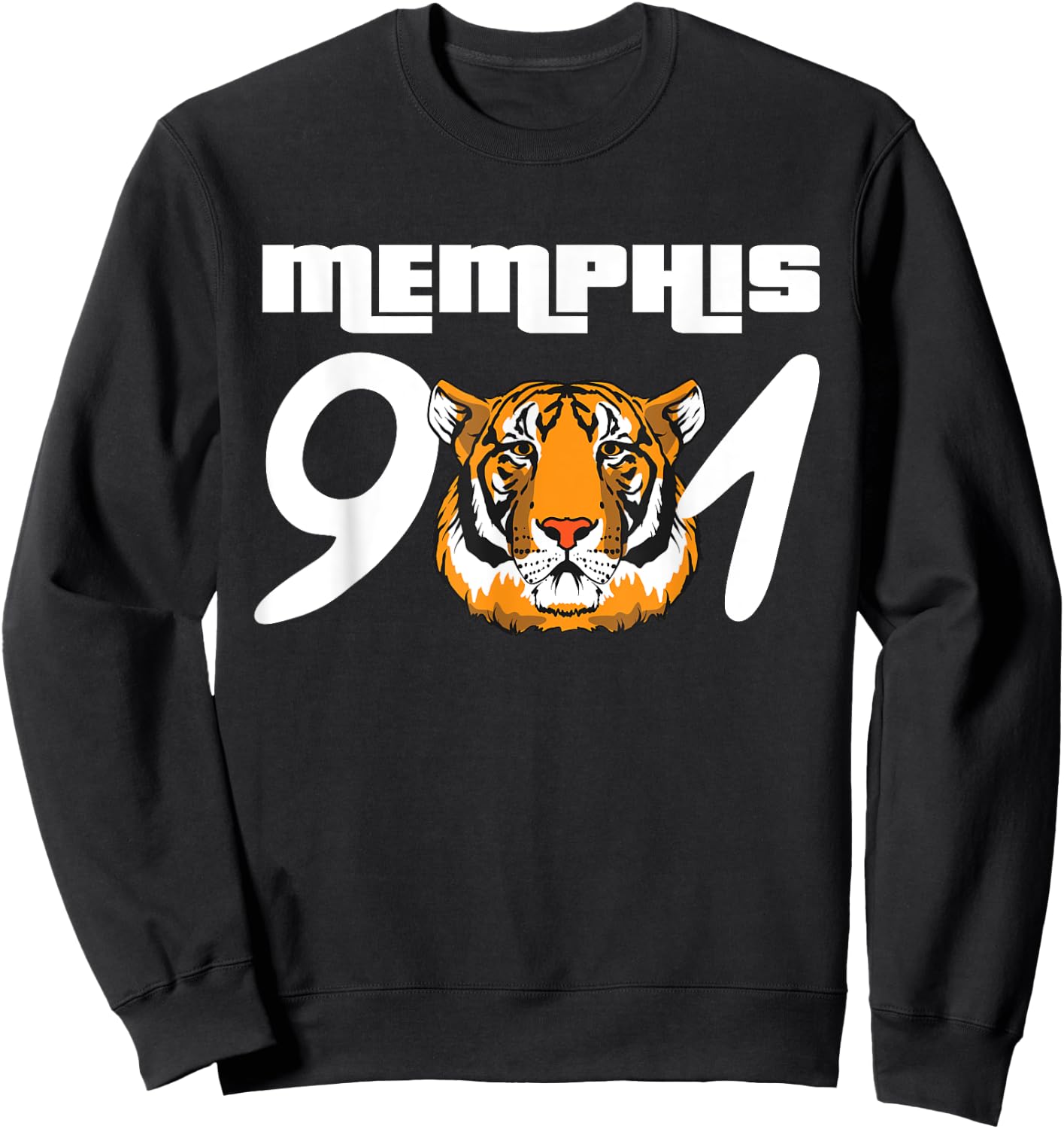 Memphis 901 Tiger Tennessee Sweatshirt - Sweatshirt | Black