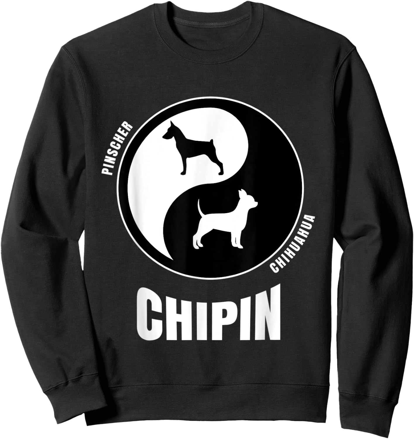 Chipin Dog Lovers Shirt | Owners Breeders Gift | Pet Chipin Women Kids Sweatshirt - Sweatshirt | Black