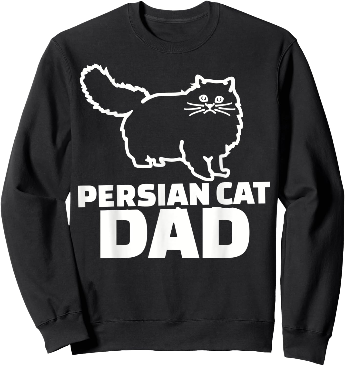 Persian cat dad Women Sweatshirt - Sweatshirt | Black