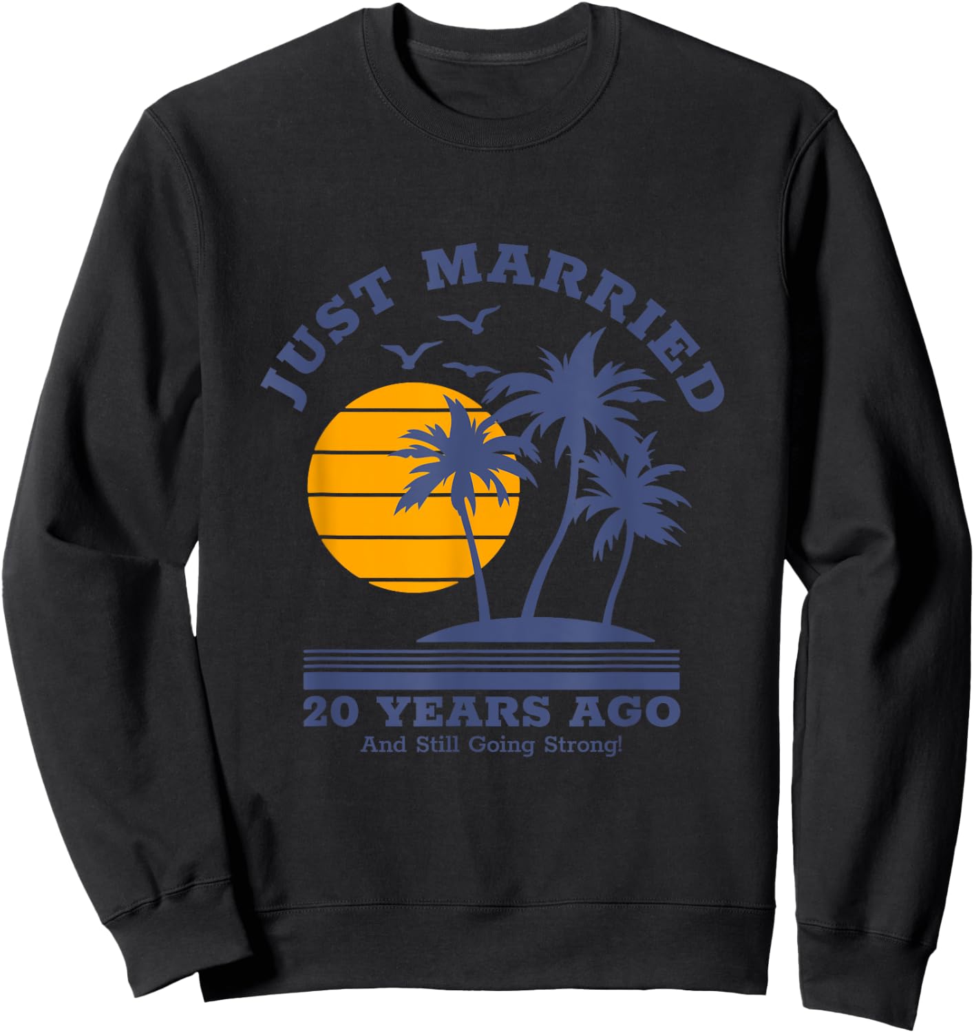 Romantic Matching Couples - 20th Wedding Anniversary Sweatshirt - Sweatshirt | Black