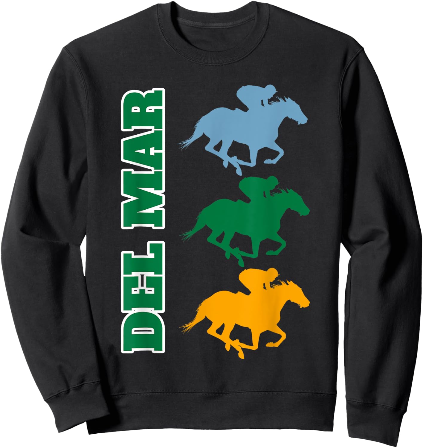 Del Mar California Horse Racing Sweatshirt - Sweatshirt | Black