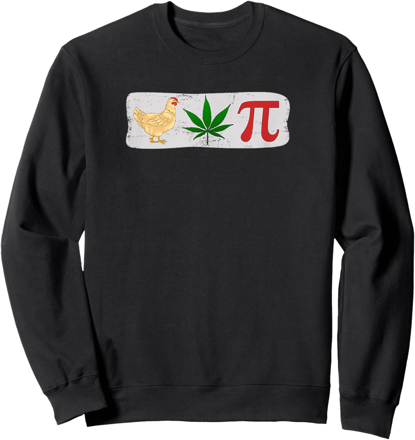 Chicken Pot Pie Weed Humor Sweatshirt - Sweatshirt | Black
