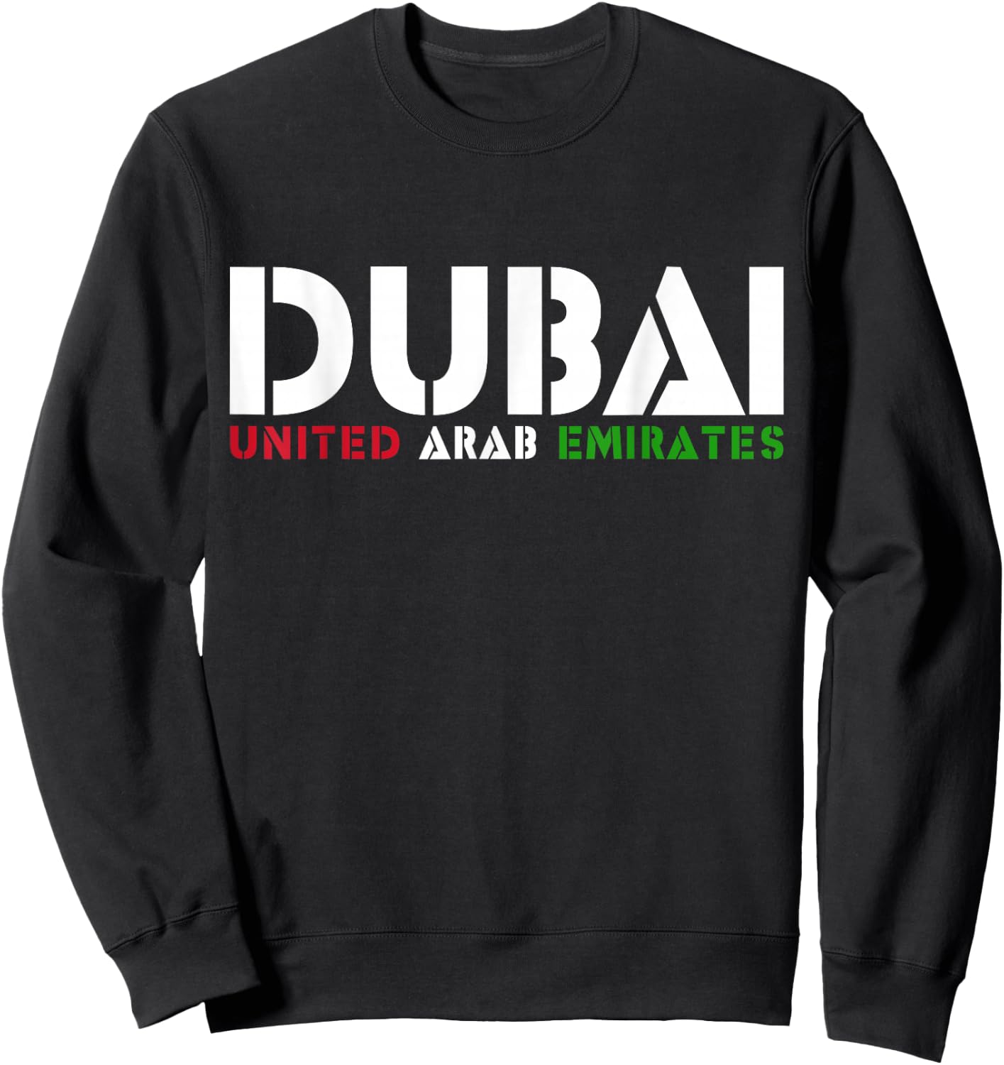 Travel Love Dubai Dubai UAE Sweatshirt - Sweatshirt | Black