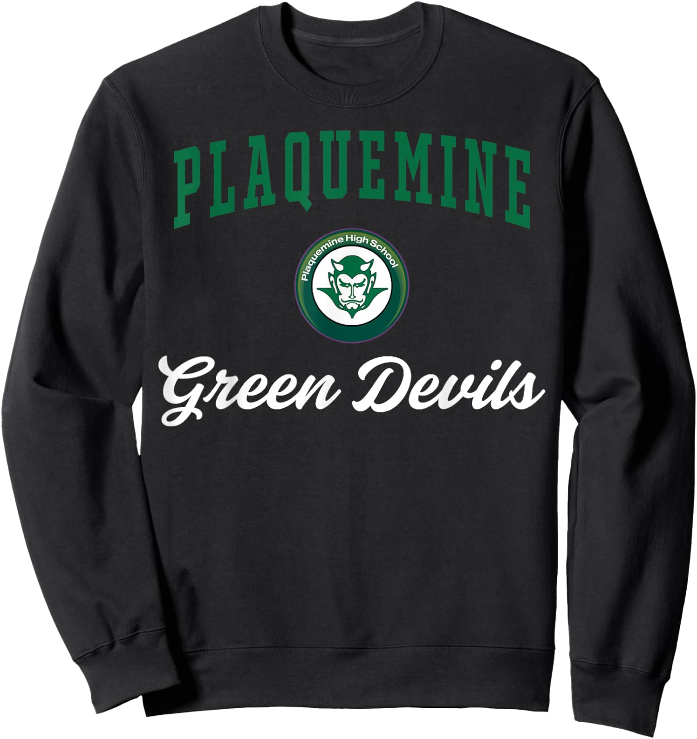 Plaquemine High School Green Devils C3 Sweatshirt - Sweatshirt | Black