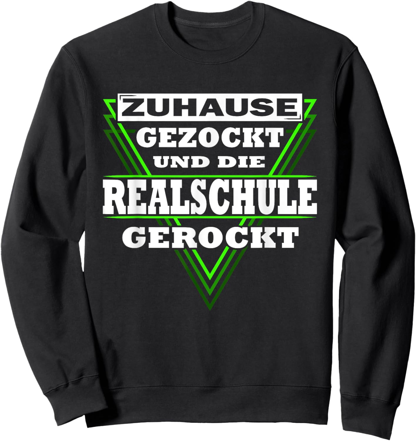 Abschlussklasse 2024 | Realschulabschluss gerockt Sweatshirt - Sweatshirt | Black