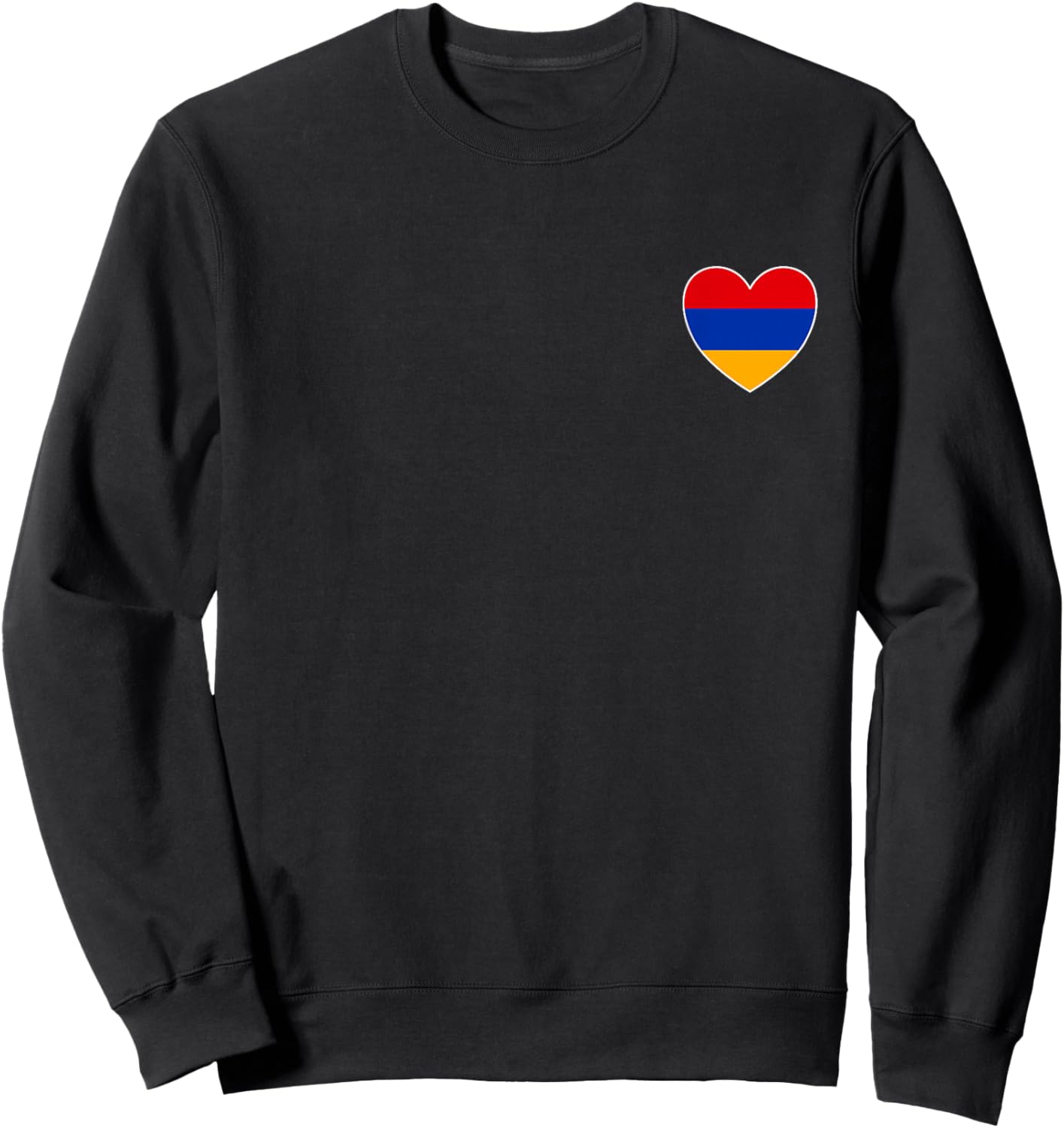 I Heart Armenia - Fun Armenian Flag Heart Sweatshirt - Sweatshirt | Black