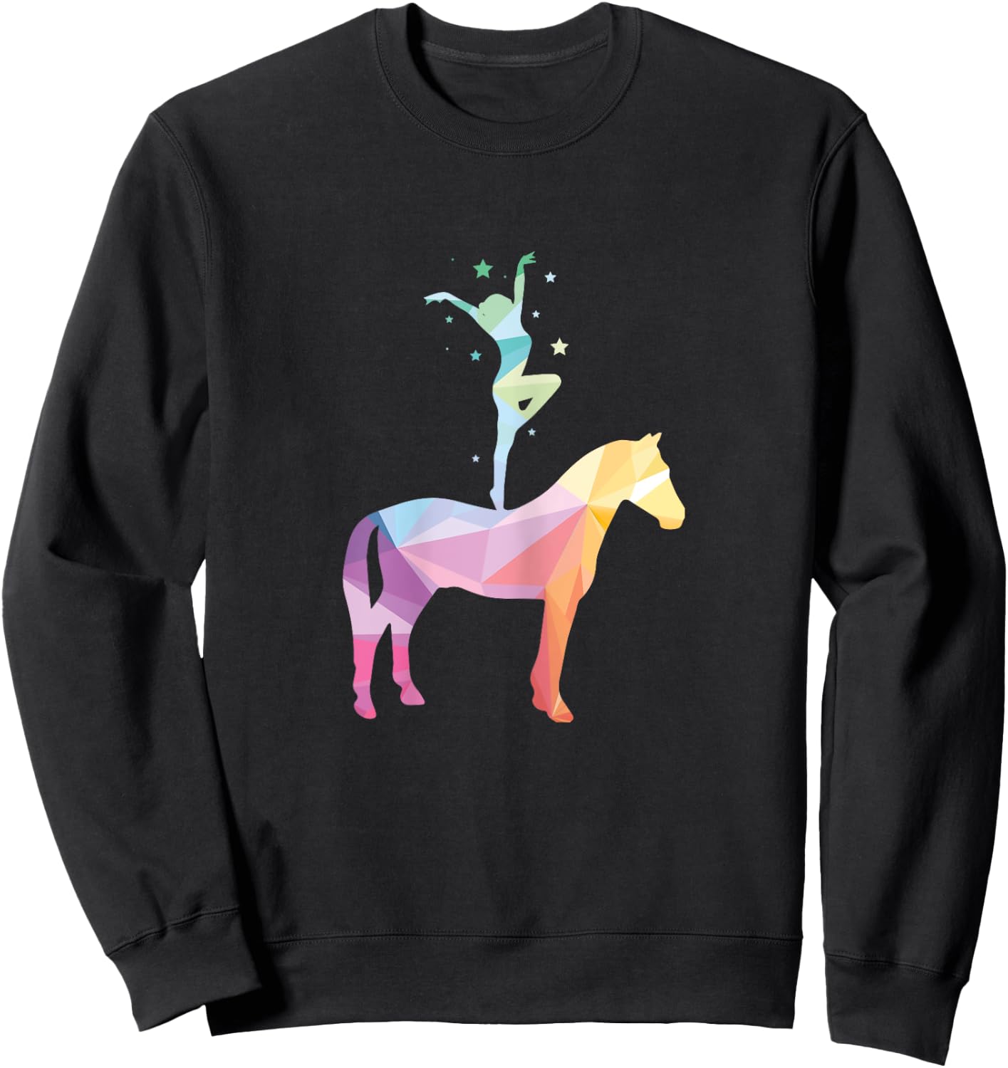 Voltigieren Riding Horse Riding Sports Horses Sayings Girls Gift Sweatshirt - Sweatshirt | Black