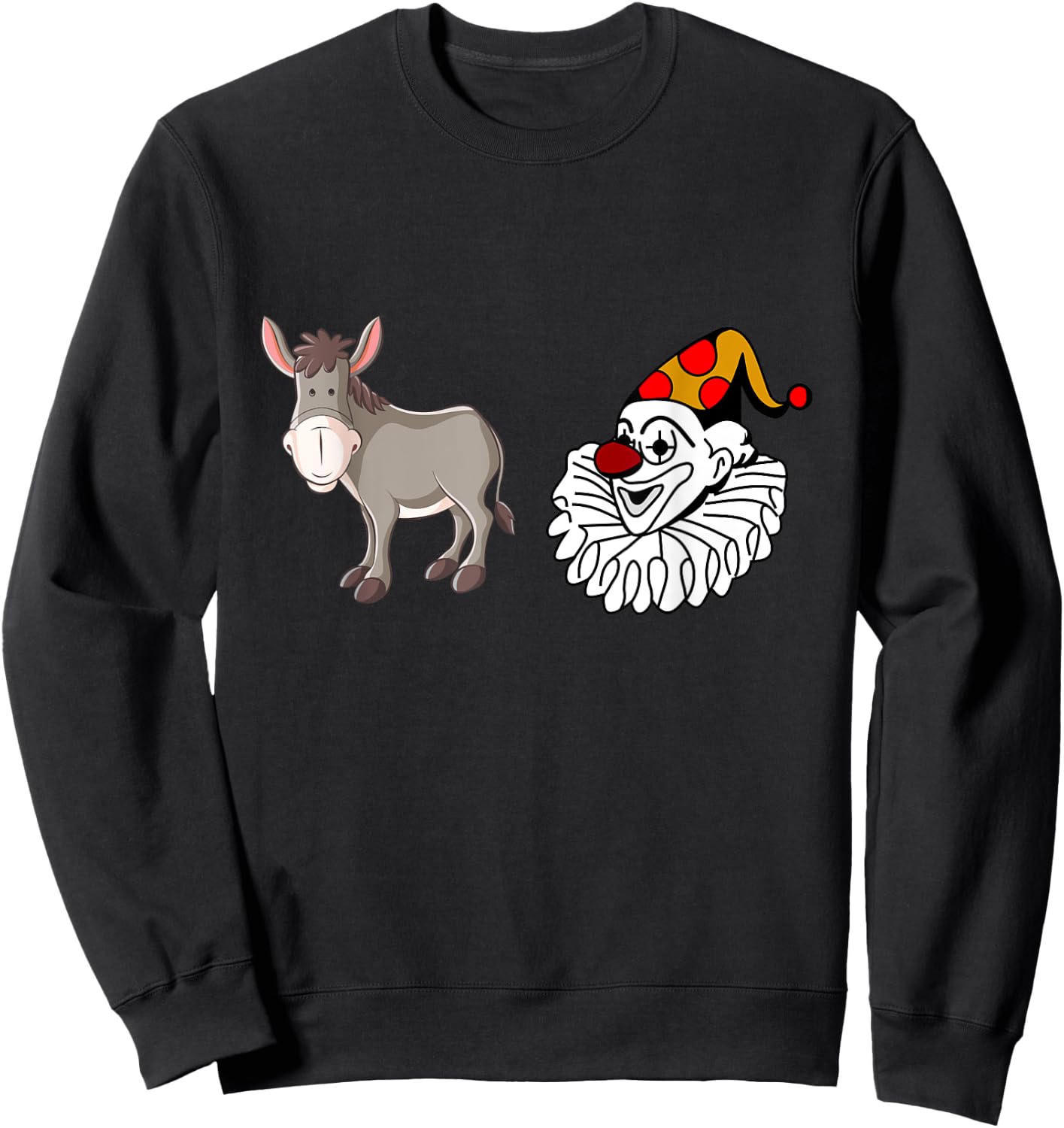 Funny Ass Clown Gift T Shirt Adult Humor Sweatshirt - Sweatshirt | Black