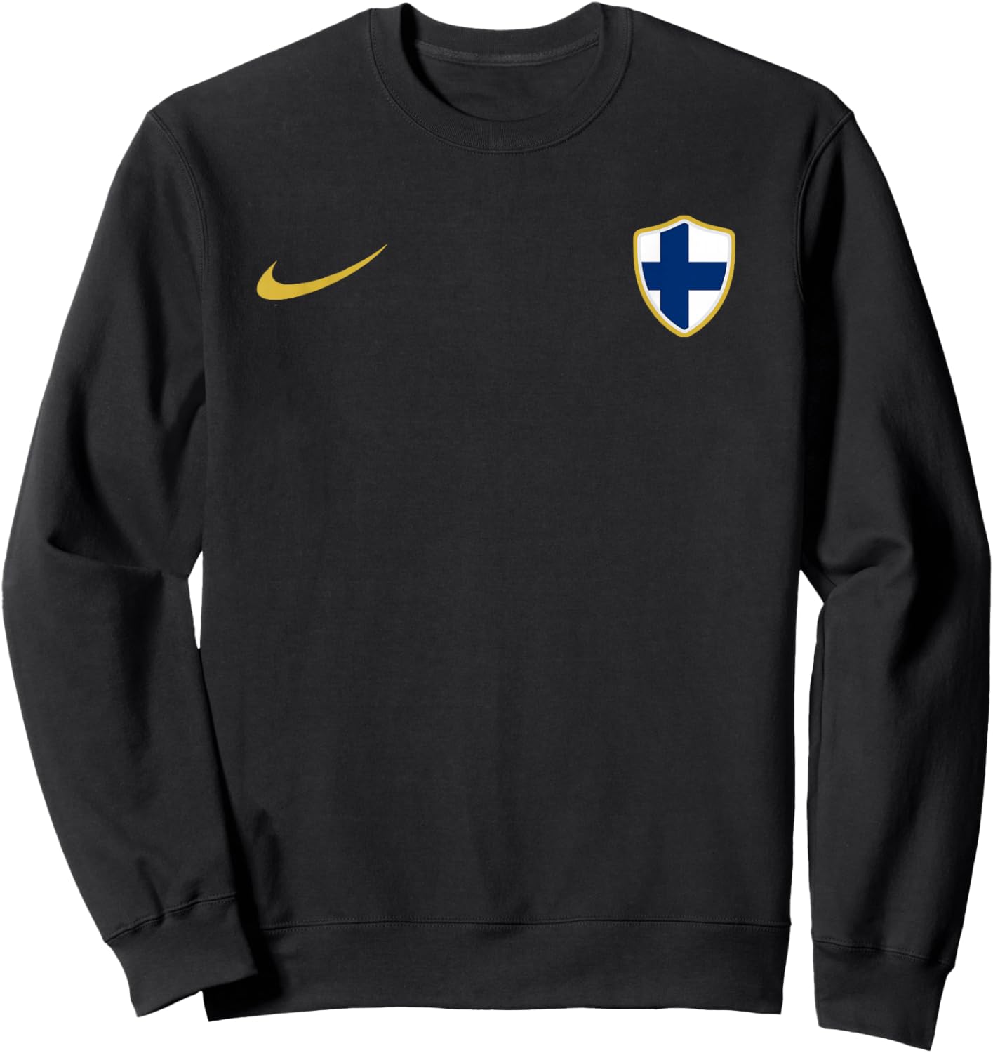 Finland Athletic-Style Sports Jersey Sweatshirt - Sweatshirt | Black