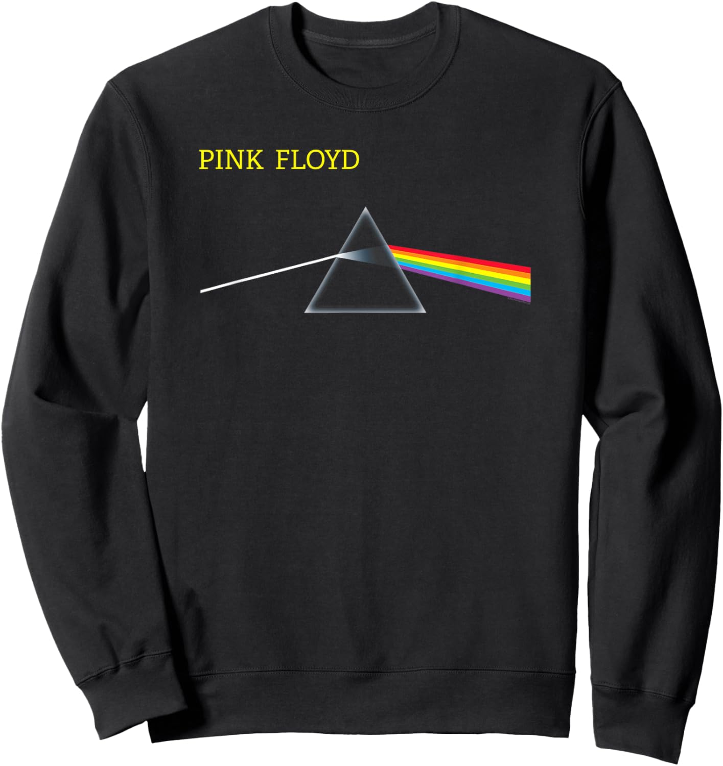 Pink Floyd Chest Prism Rock Music Band Sweatshirt - Sweatshirt | Black