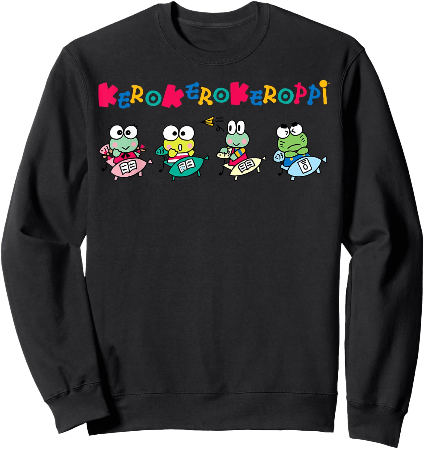 Keroppi School Sweatshirt - Sweatshirt | Black