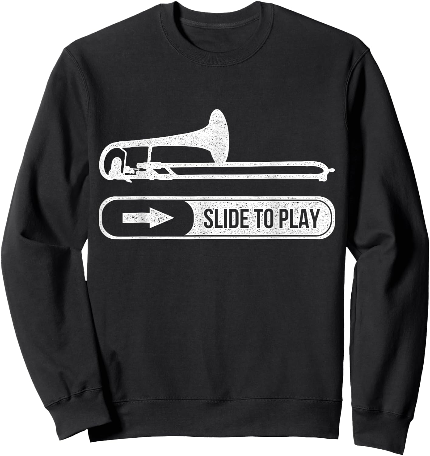 Funny Trombone Trombonist Gift Sweatshirt - Sweatshirt | Black