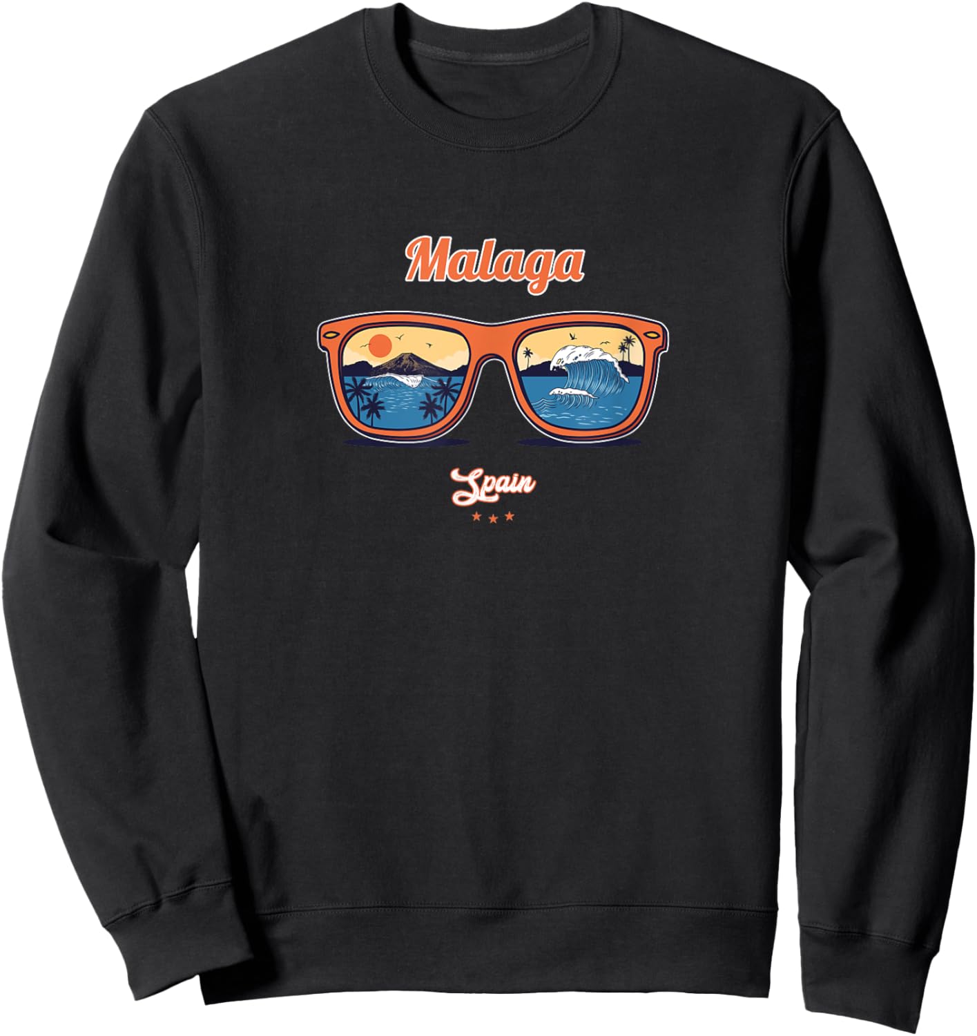 Malaga Souvenir - Spain Reminder Sweatshirt - Sweatshirt | Black
