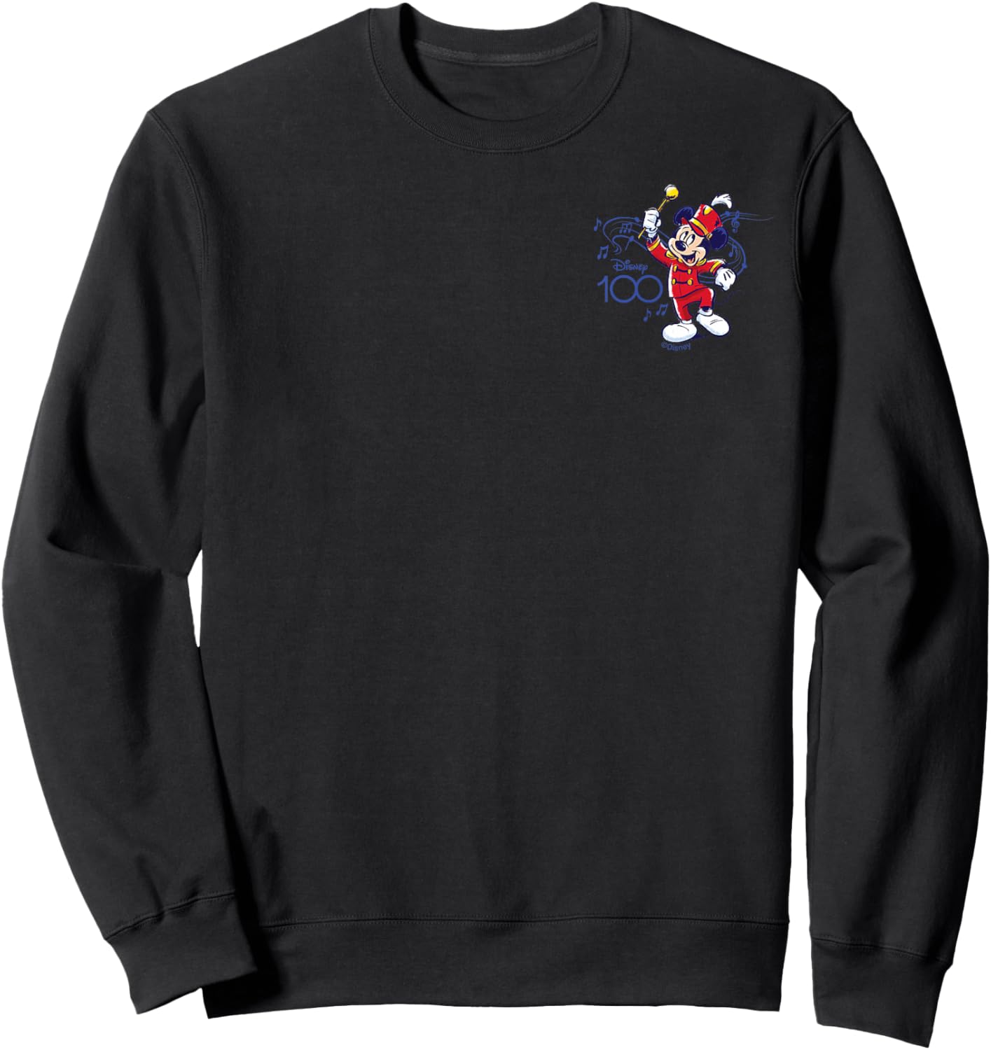 Disney 100 Mickey Mouse Marching Band Leader D100 Sweatshirt - Sweatshirt | Black