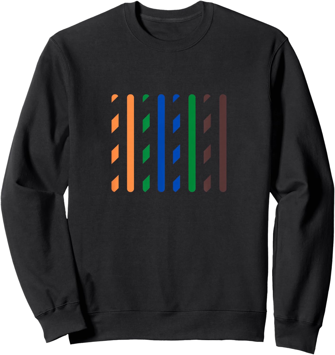 The Tech Team Funny IT Data Cable RJ45 T568B Pinout Logo Black Small Sweatshirt - Sweatshirt | Black