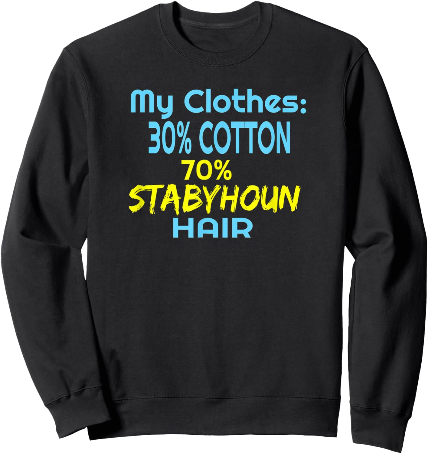 Stabyhoun Dog Love Hair Women Kids Sweatshirt - Sweatshirt | Black