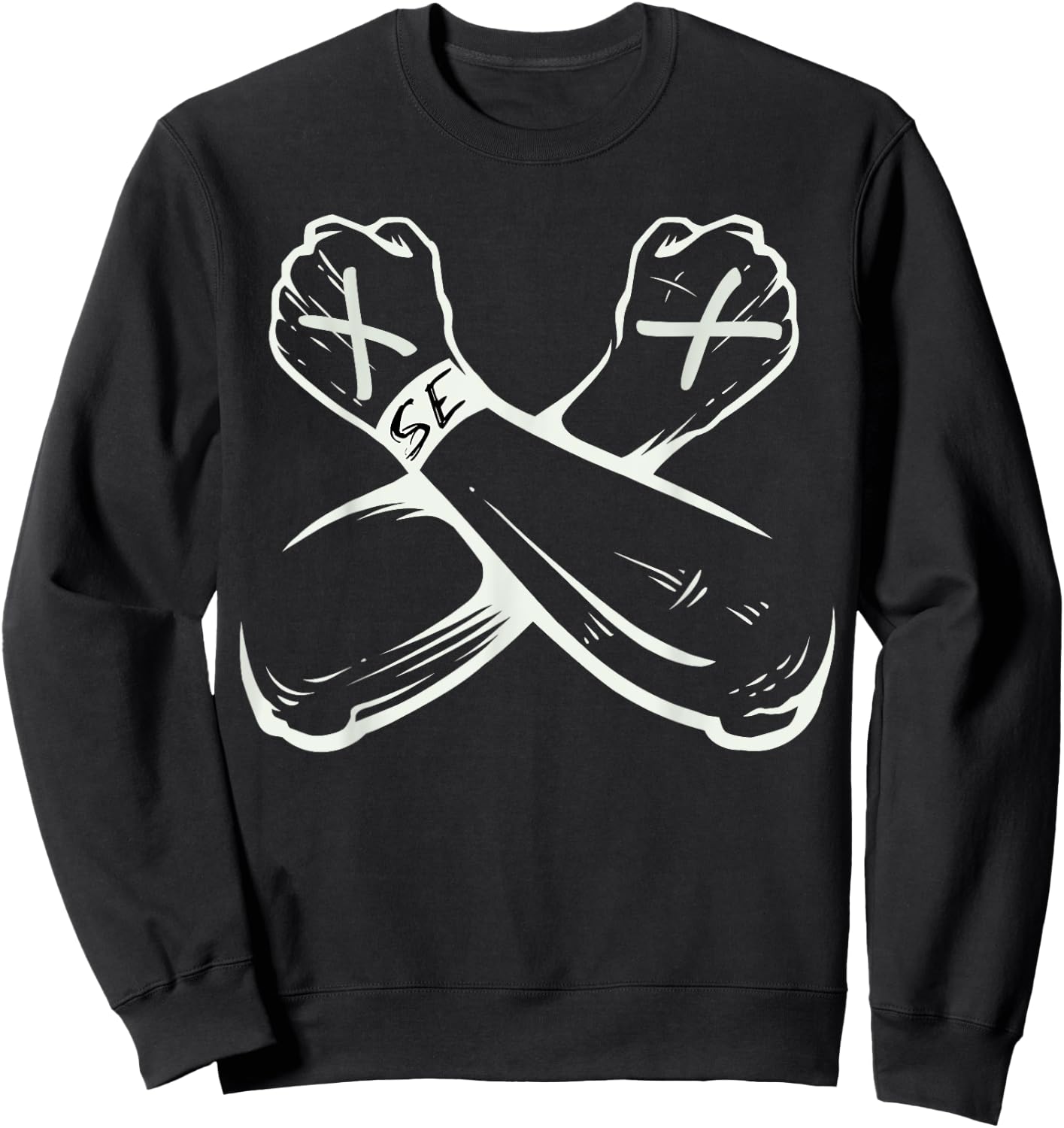 Straight Edge Vegan Anti-Drug Punk Sweatshirt - Sweatshirt | Black
