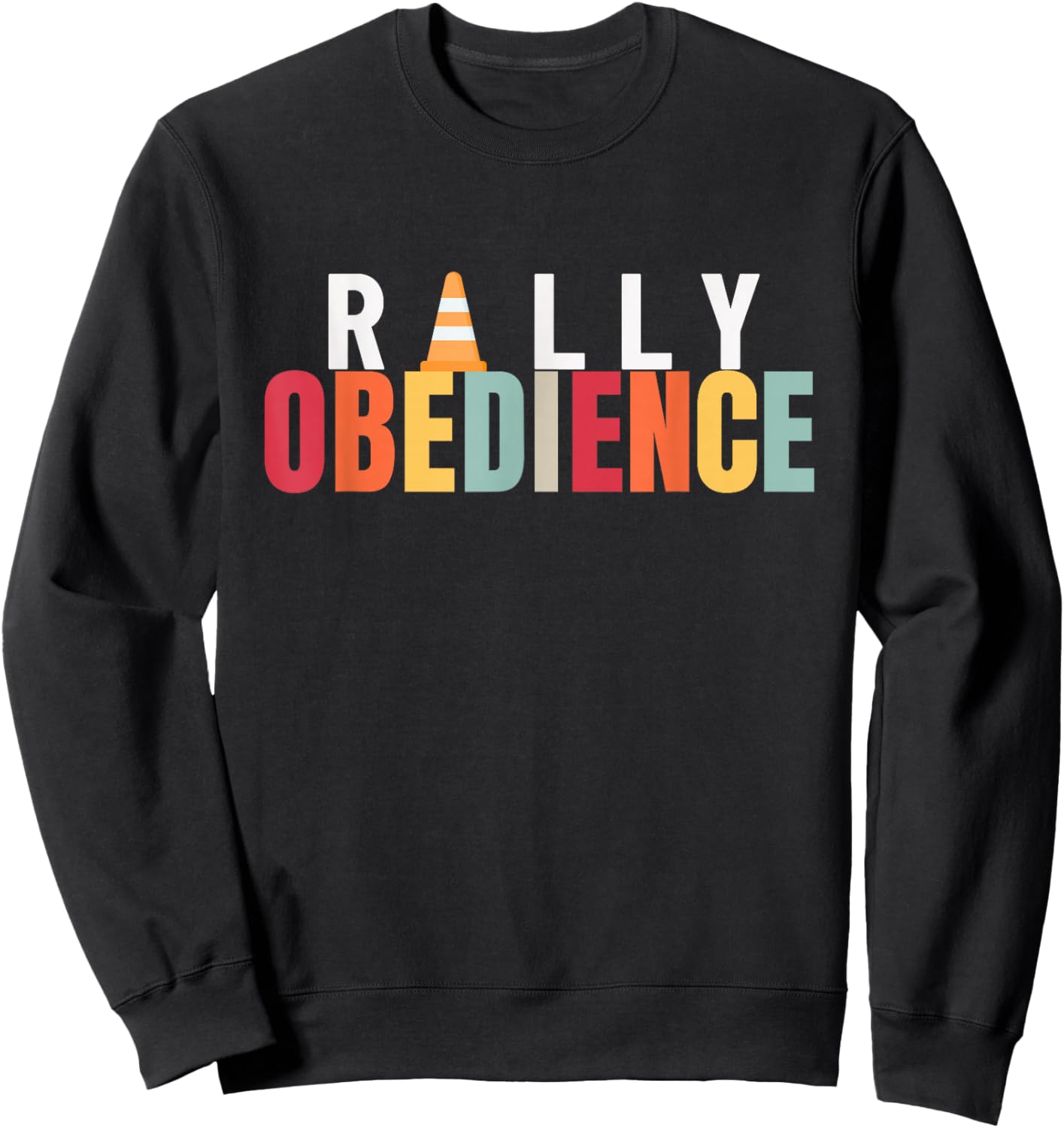 Fun Rally Obedience Dog Sport Gift Rally O Dog Owners Men Women Girls Kids Sweatshirt - Sweatshirt | Black