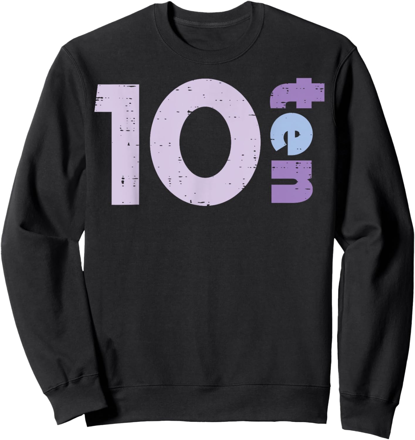 10th Birthday 10 Ten Years Old Tenth Bday Girls Boys Kids Sweatshirt - Sweatshirt | Black