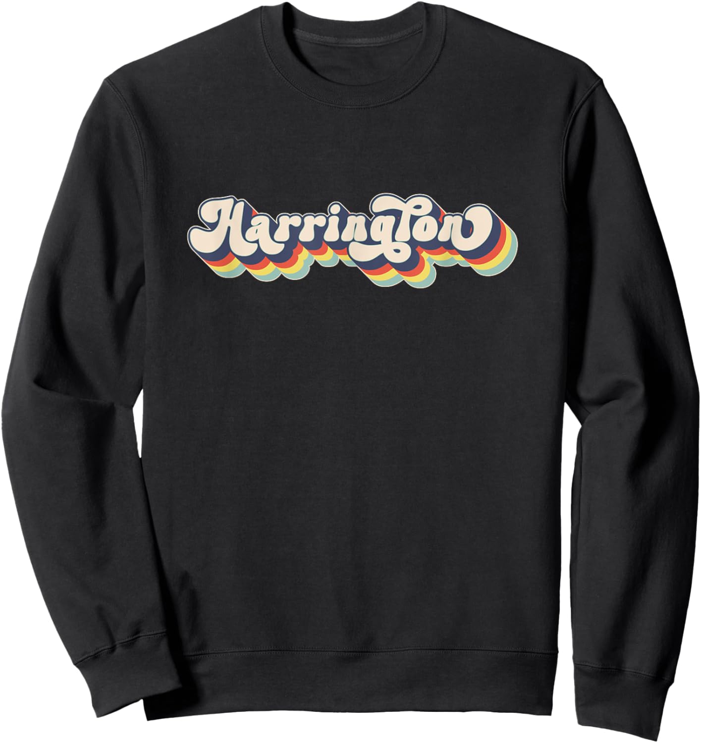 HARRINGTON Family Name Personalized Surname HARRINGTON Sweatshirt - Sweatshirt | Black