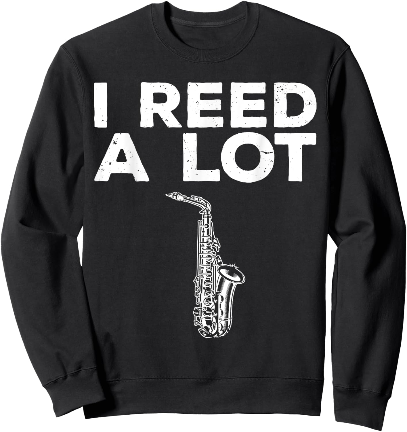 Cool Saxophone Art Women Jazz Music Reed Sax Players Sweatshirt - Sweatshirt | Black