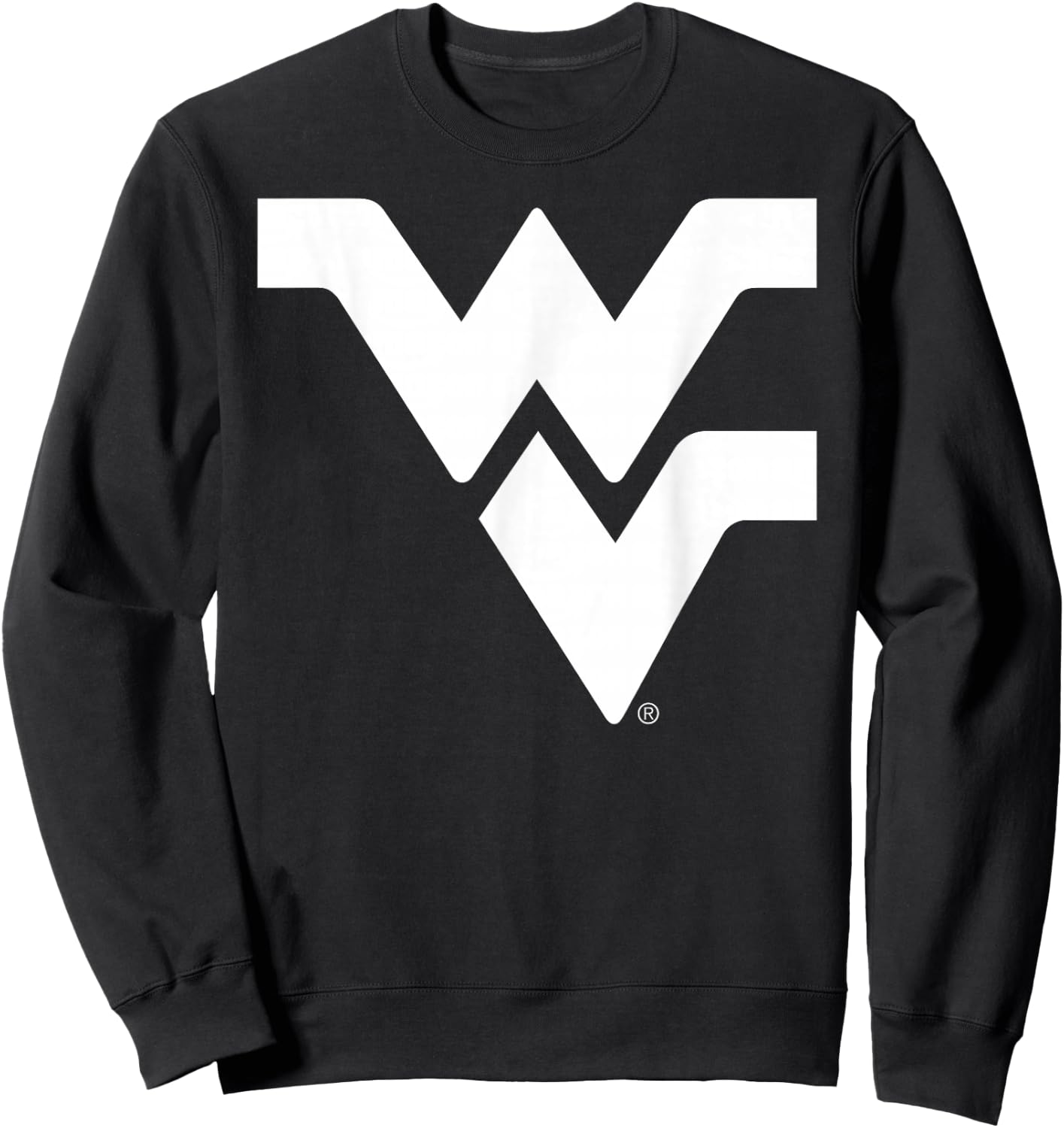 West Virginia Mountaineers Two Tone Black Sweatshirt - Sweatshirt | Black