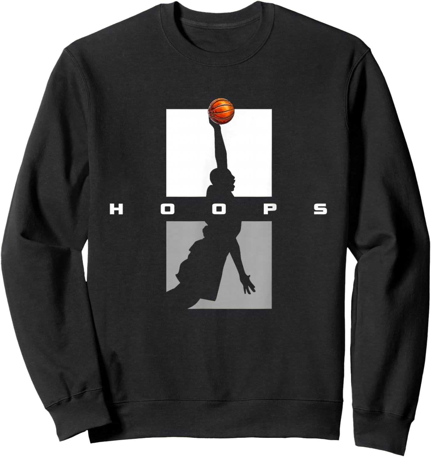 Hoops Basketball Apparel - Basketball Sweatshirt - Sweatshirt | Black