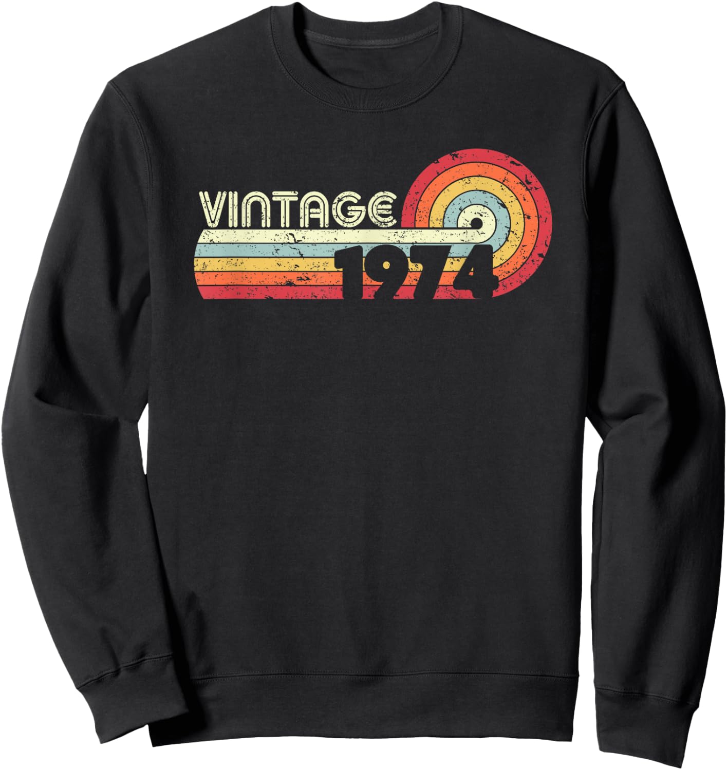 1974 Vintage Shirt, Birthday Gift . Retro Style Sweatshirt - Sweatshirt | Black