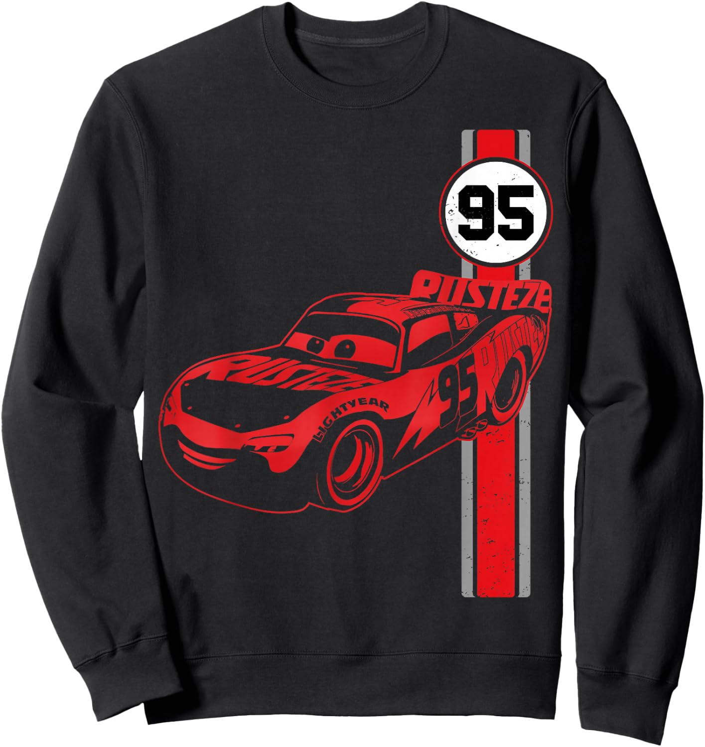 Disney Pixar Cars 3 Lighting McQueen Jersey Graphic Sweatshirt - Sweatshirt | Black